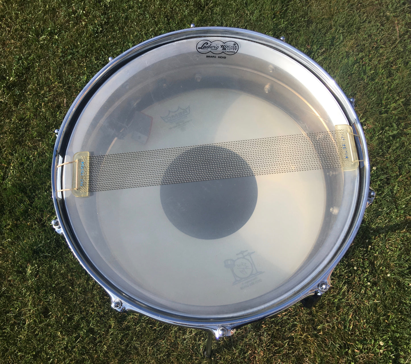 Vintage 1963 Ludwig Supraphonic Crome Over Brass 5x14 Snare Drum Pre Serial #