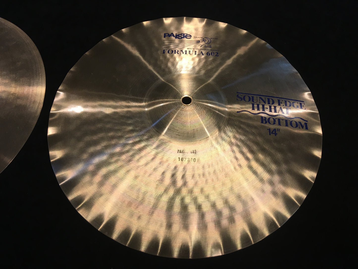 14" Paiste Formula 602 Blue Label Sound Edge Hi-Hat Cymbals #481