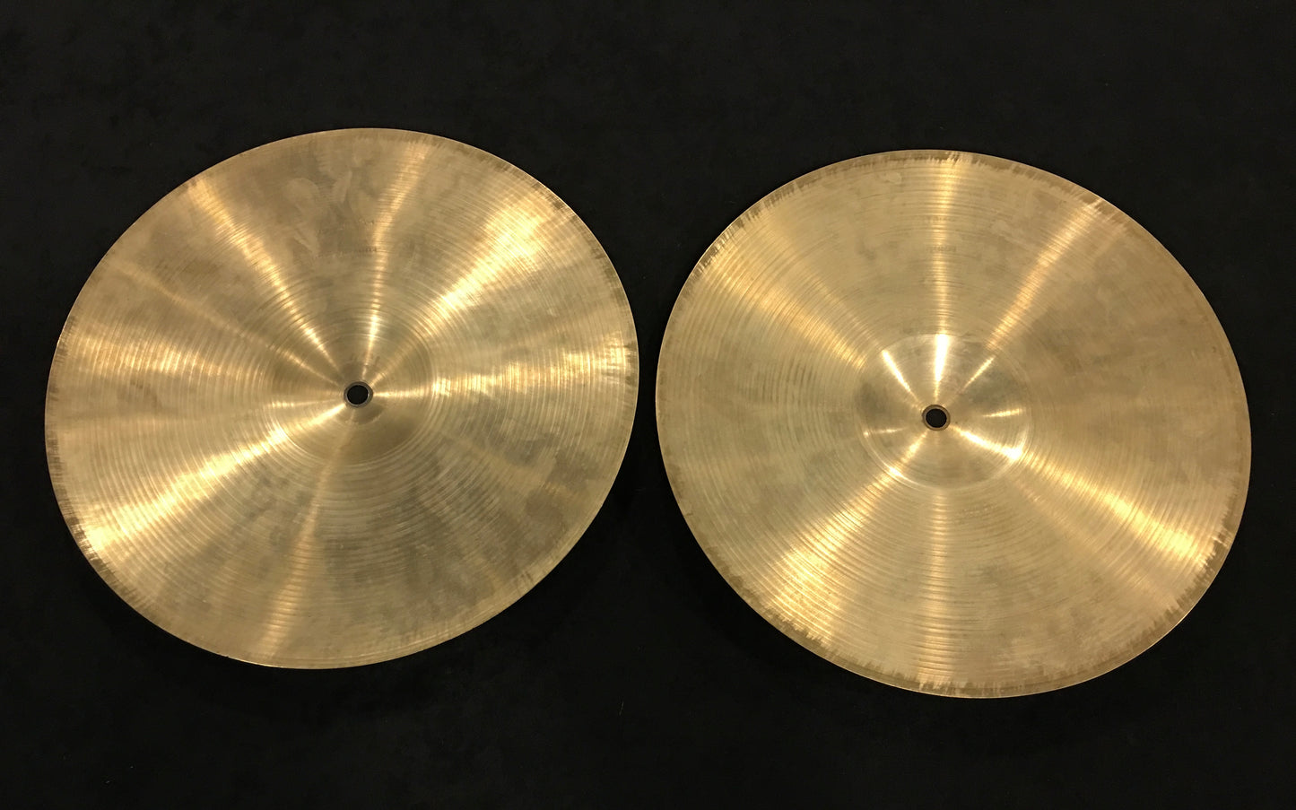 13" Paiste Formula 602 Pre Serial Number 1960s Hi-Hat Cymbals 604g/756g #485