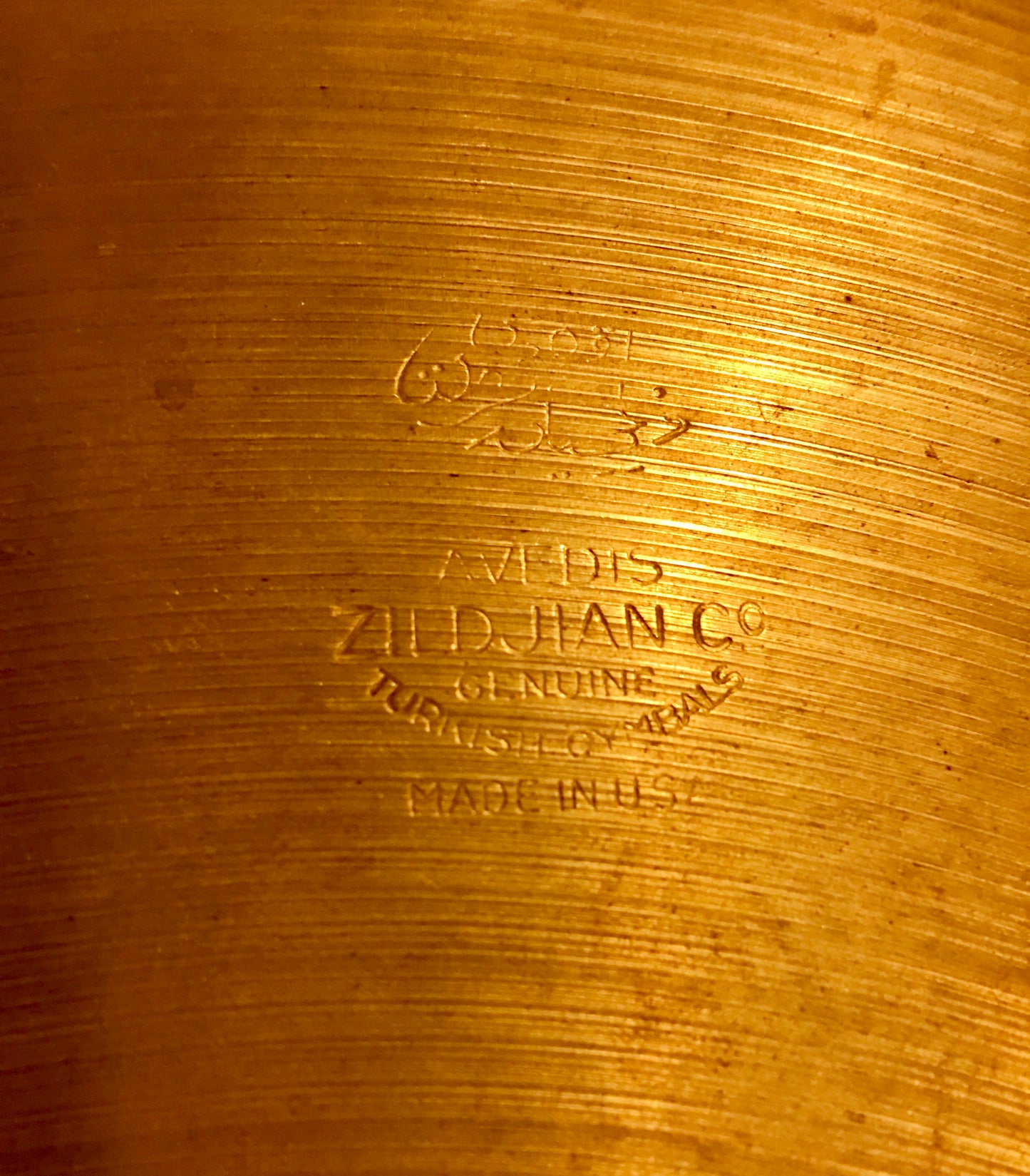 14" Zildjian A Early '50s Tran Stamp Hi Hat Cymbal Pair 612/718g #438
