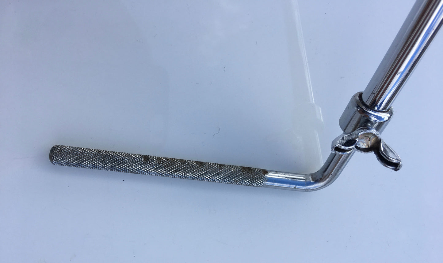 Vintage 1960's Gretsch Bass Drum Cymbal L Arm Round Badge Era