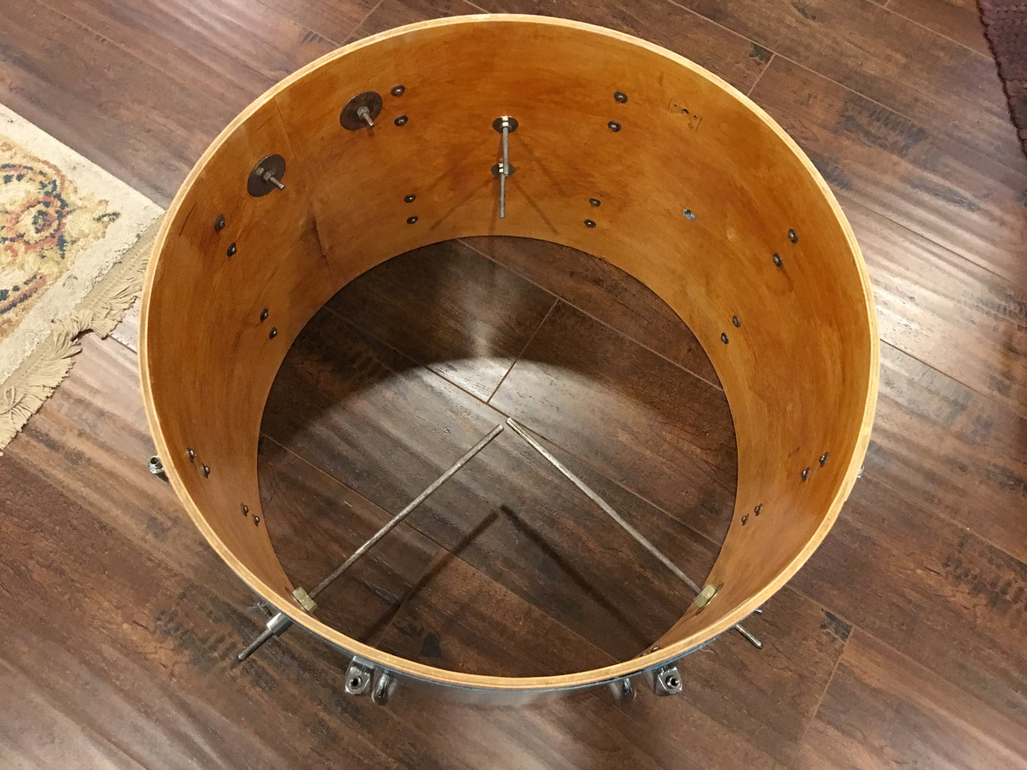 1952 Gretsch 14"x22" Round Badge "Name Band" 3 Ply Bass Drum