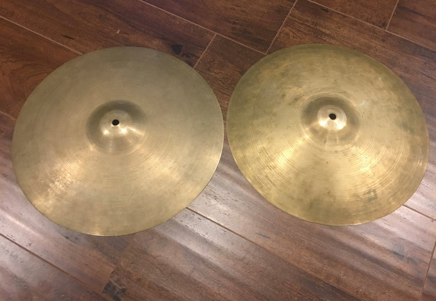 14" Zildjian A Trans Stamp Hi Hat Cymbal Pair 652/732g #378