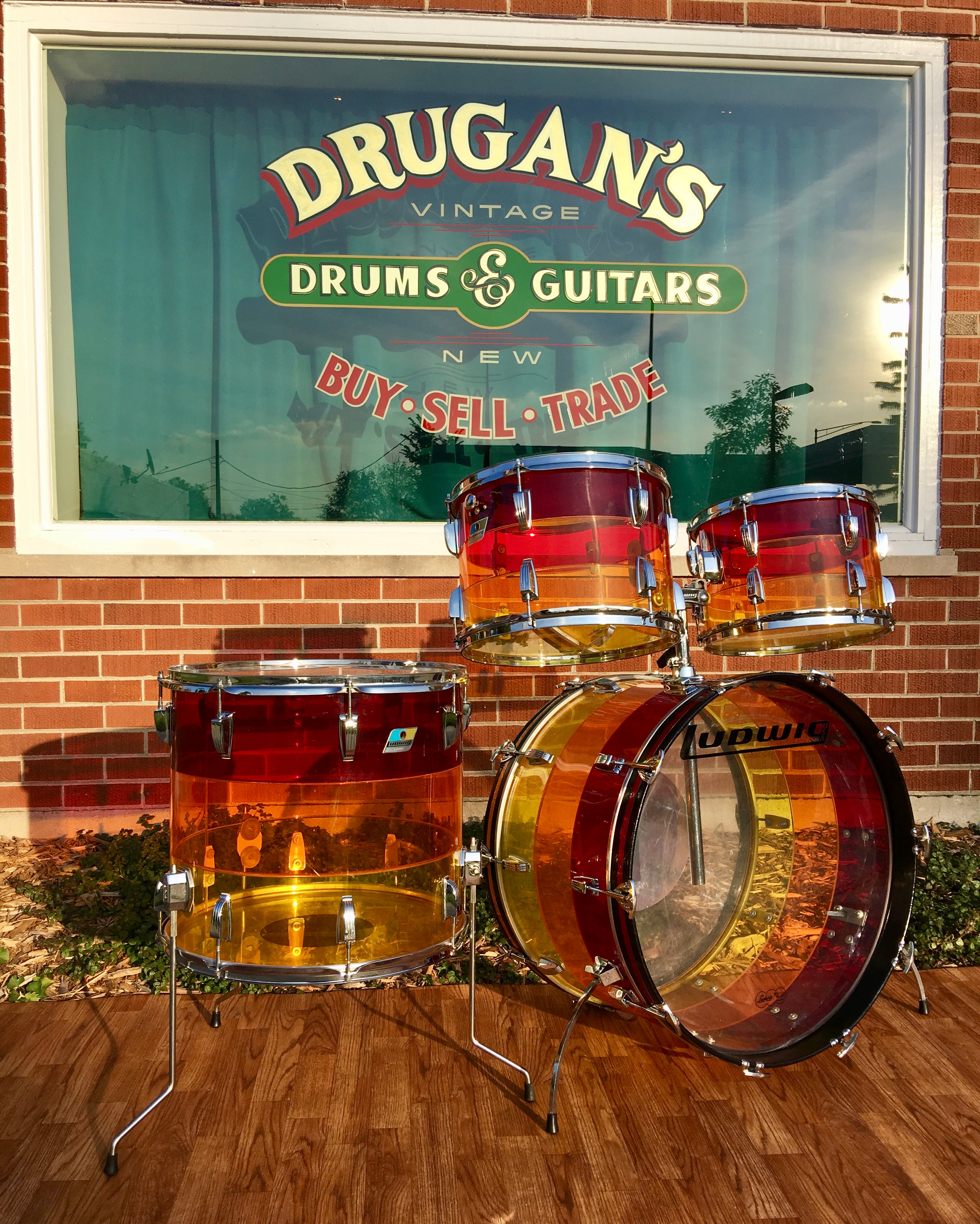 Ludwig vistalite top tequila sunrise