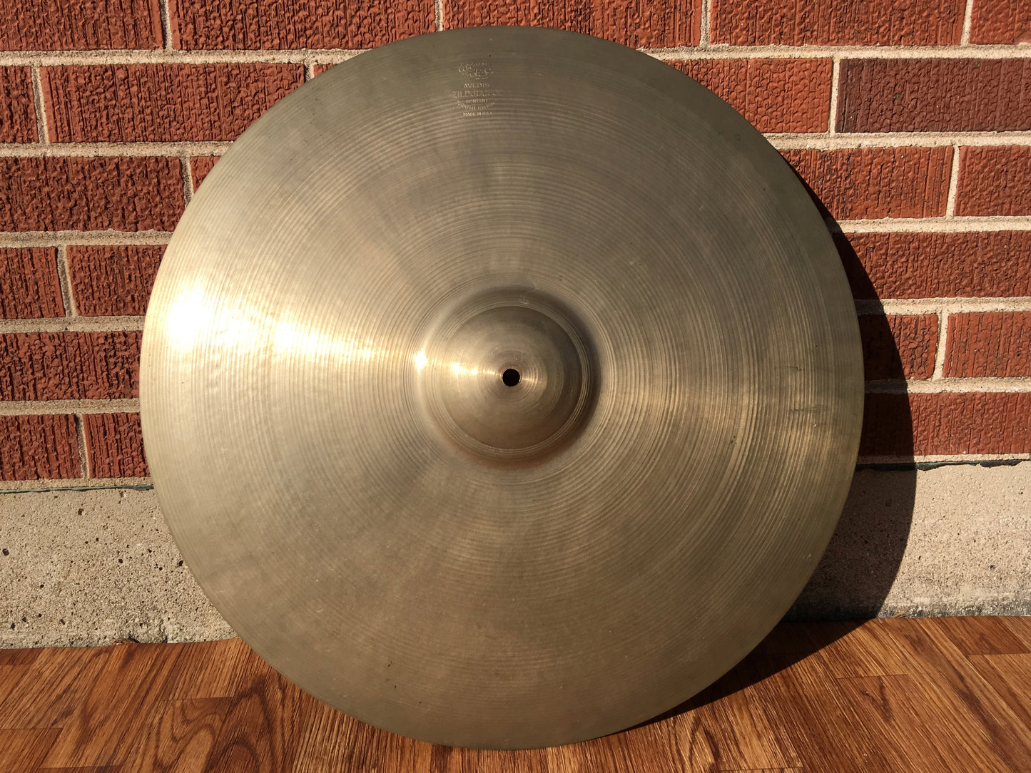 22" Zildjian A 1950's Hollow Block Large Stamp Ride Cymbal 2574g #523