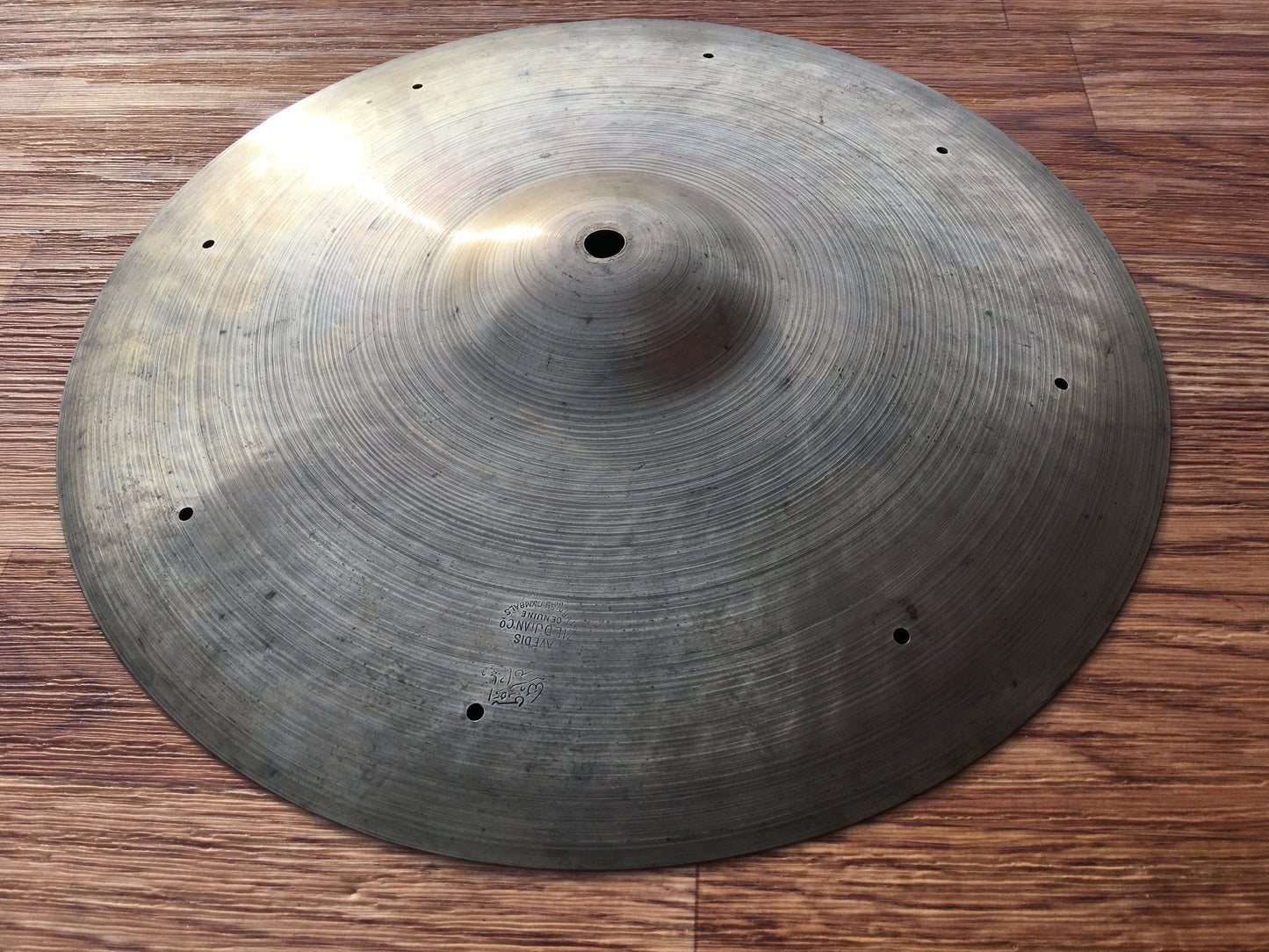 13" 1940's Zildjian A Pre Trans/2nd Stamp Sizzle Splash Cymbal 488g #521