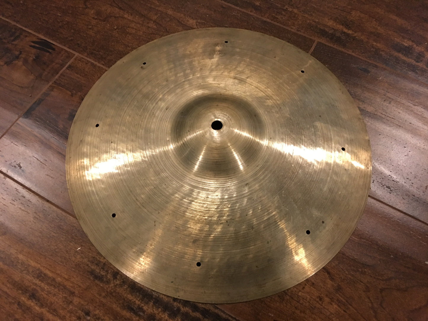 13" 1940's Zildjian A Pre Trans/2nd Stamp Sizzle Splash Cymbal 488g #521