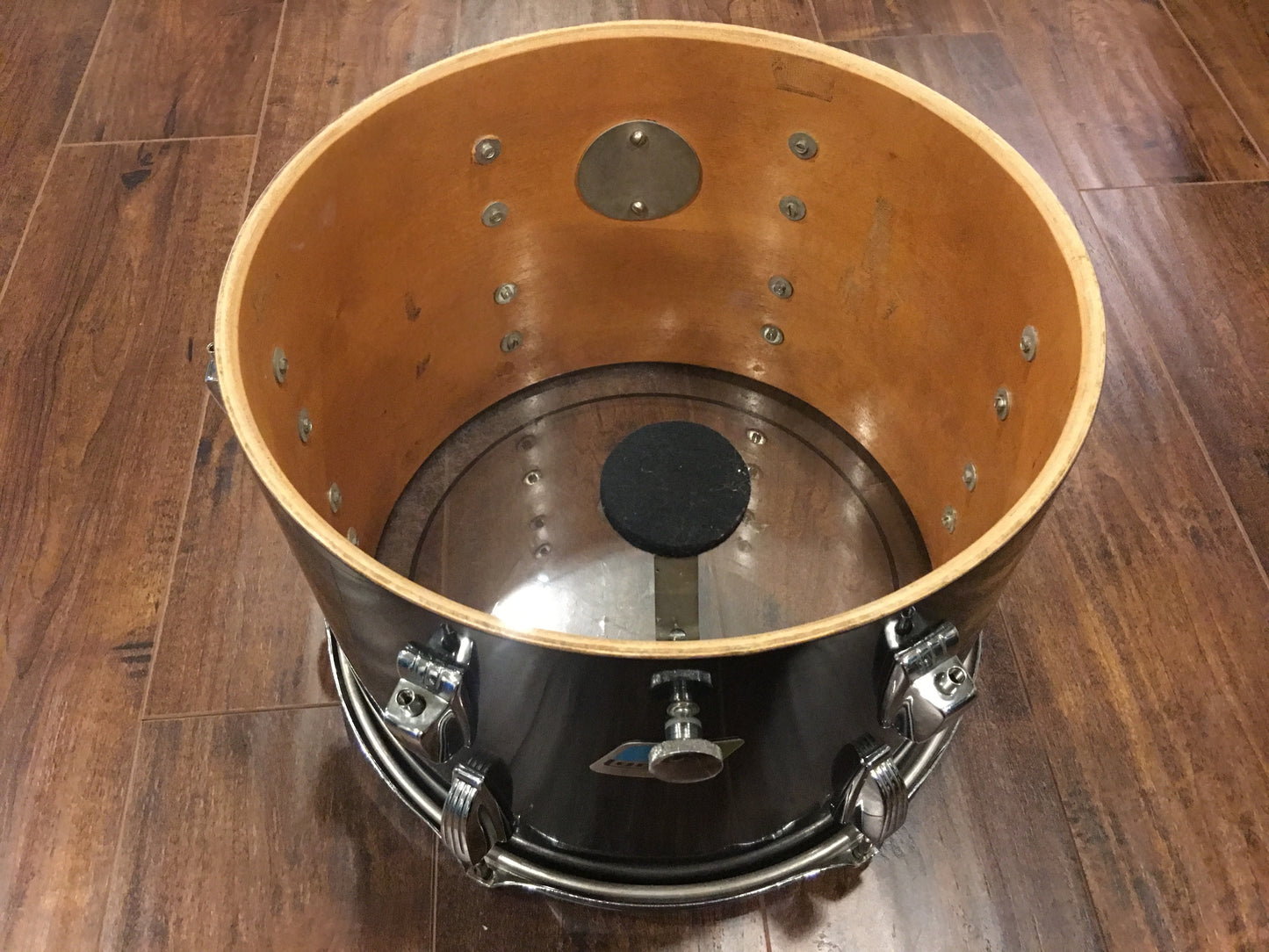 1979/80 Ludwig 10X14 Black Cortex 6 ply Tom Drum - Blue & Olive