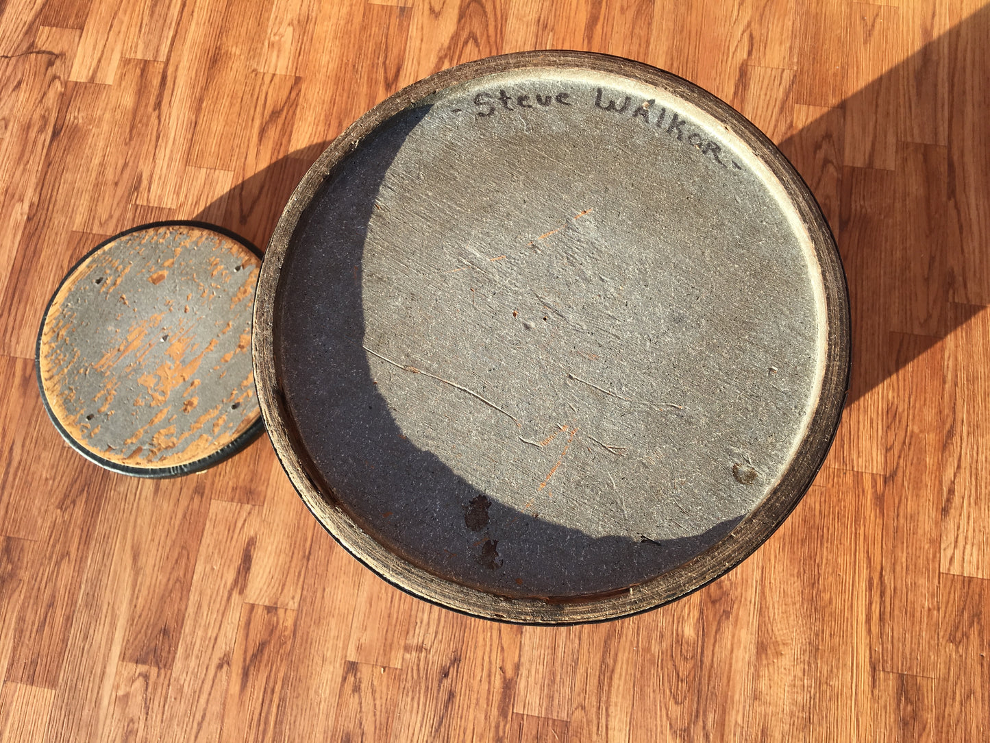 1960's Rogers Silver Sparkle Canister Throne for Drum Set