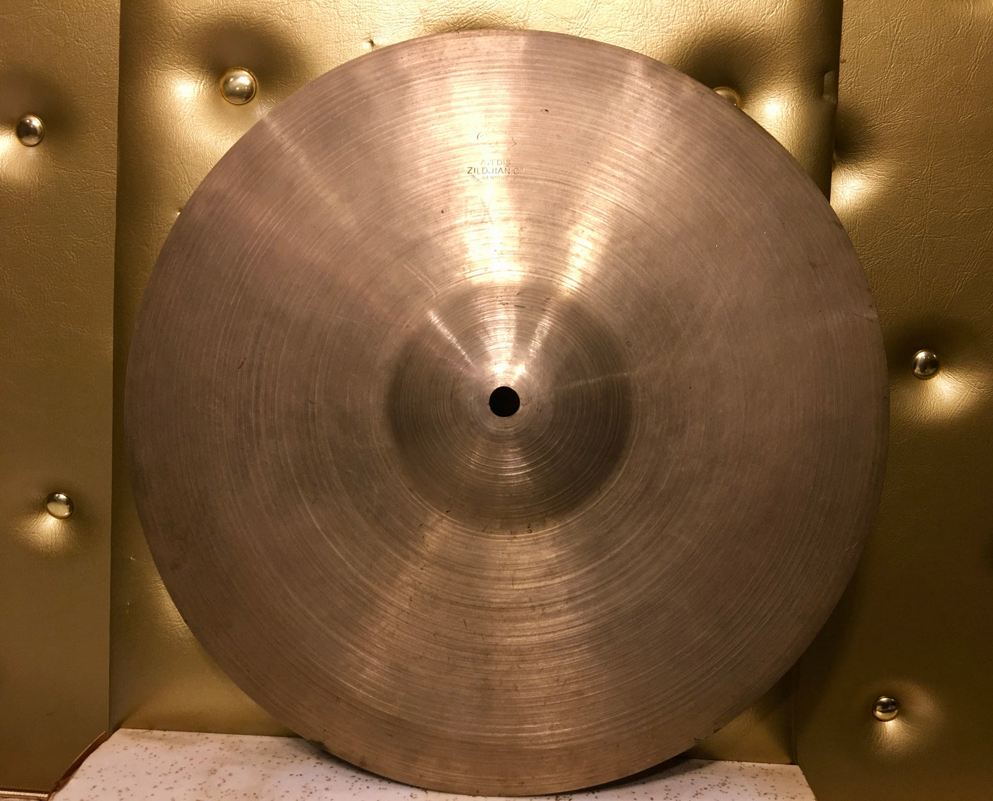 12" 1940's A Zildjian 2nd Stamp (Pre-Trans Stamp) Splash / Crash Cymbal EX THIN 362g #237