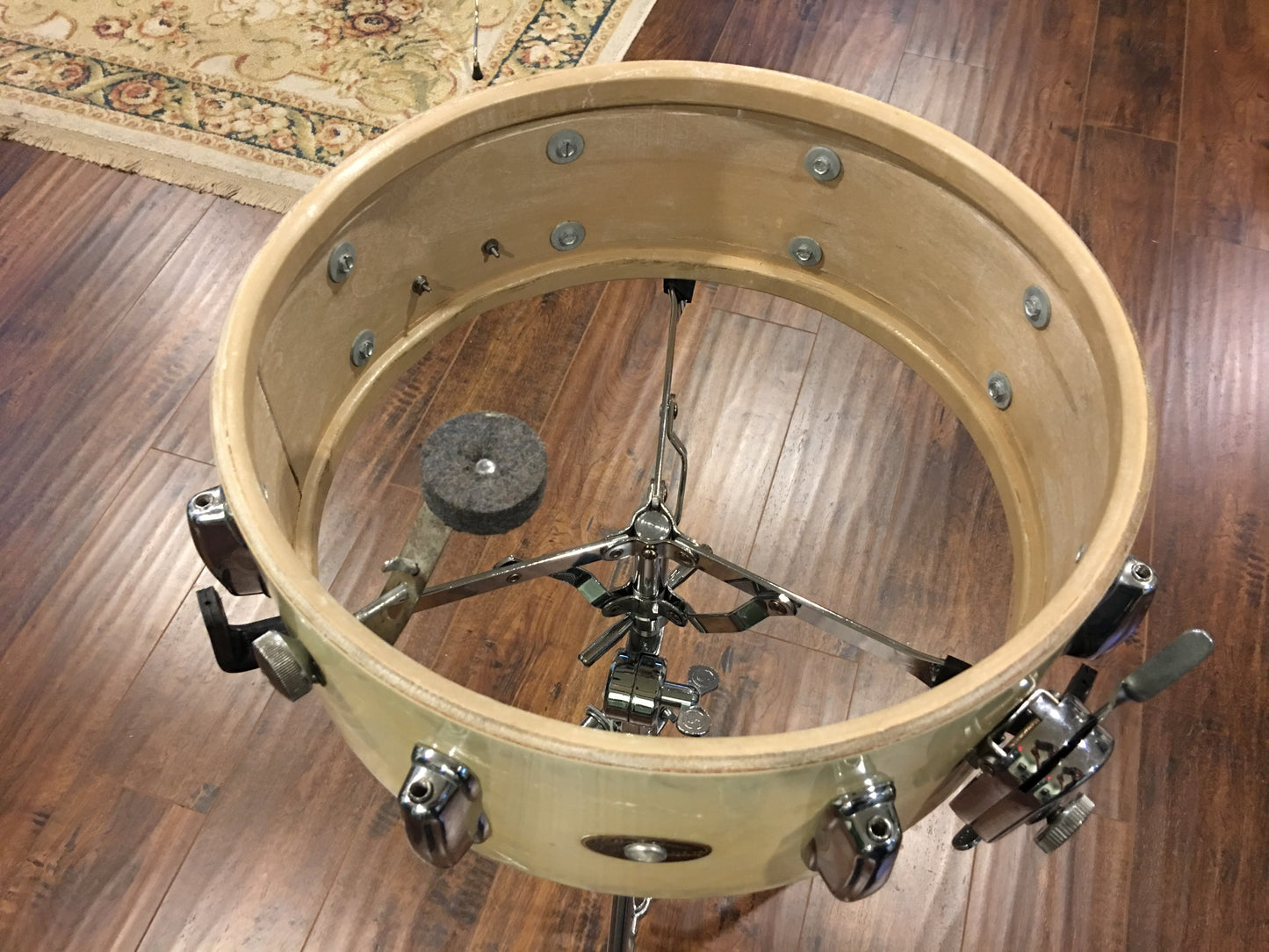 1960's Slingerland 5.5x14 White Marine Pearl Artist 3 ply Snare Drum