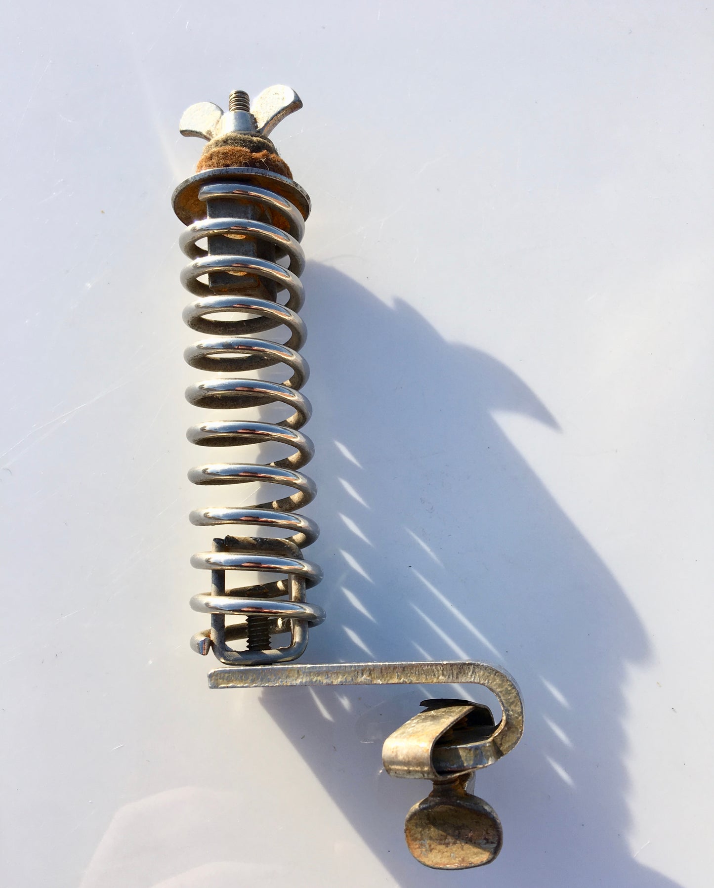 1920's/30's Ludwig & Ludwig / Leedy Spring Cymbal Holder for Rail or Hoop