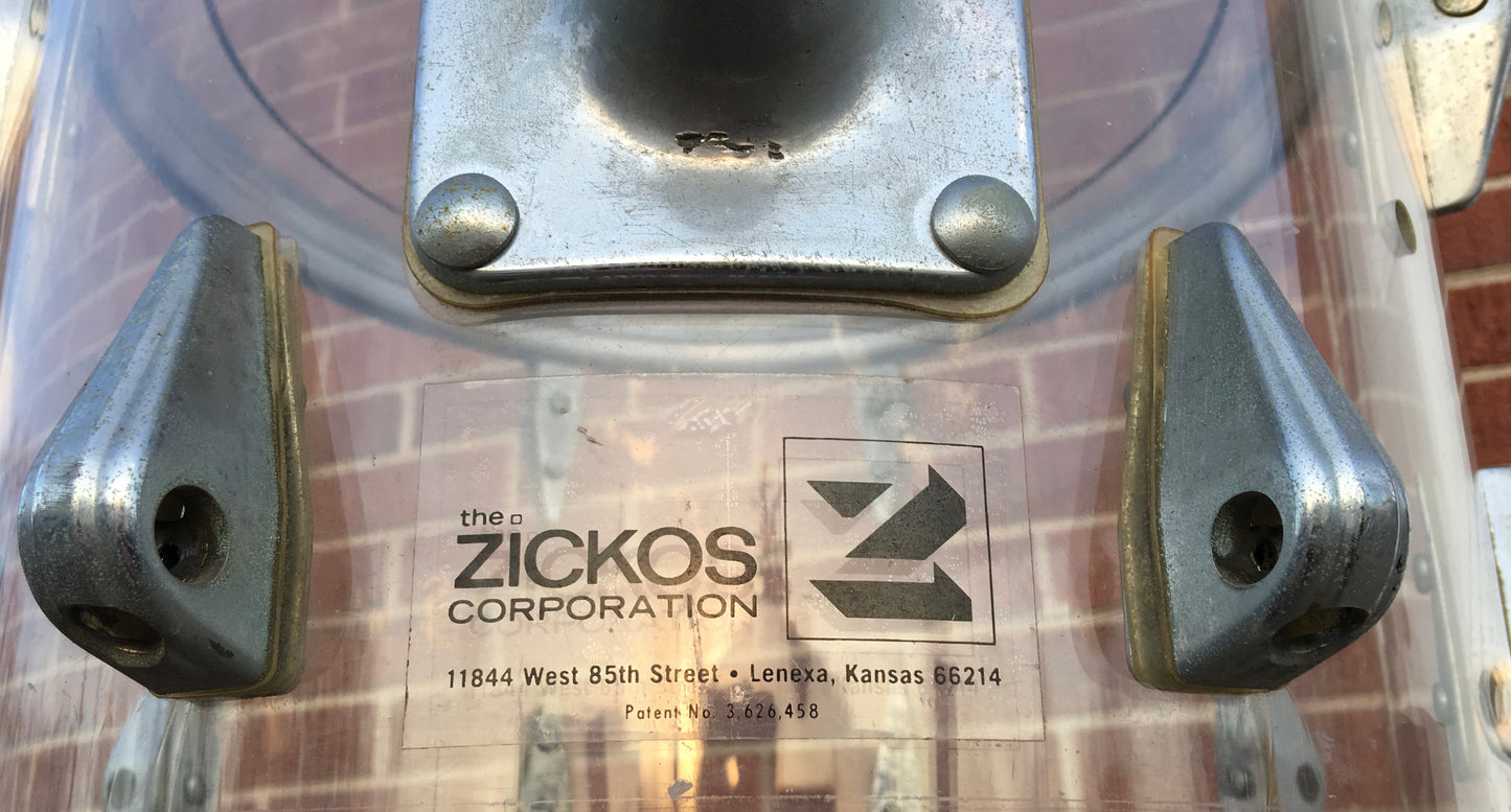 Zickos 14" Single Tom Clear vistalite