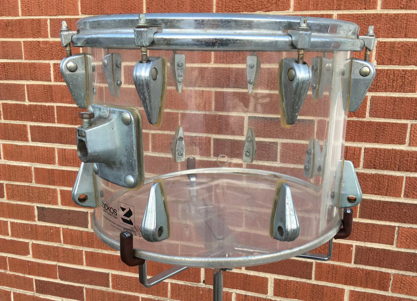 Zickos 14" Single Tom Clear vistalite