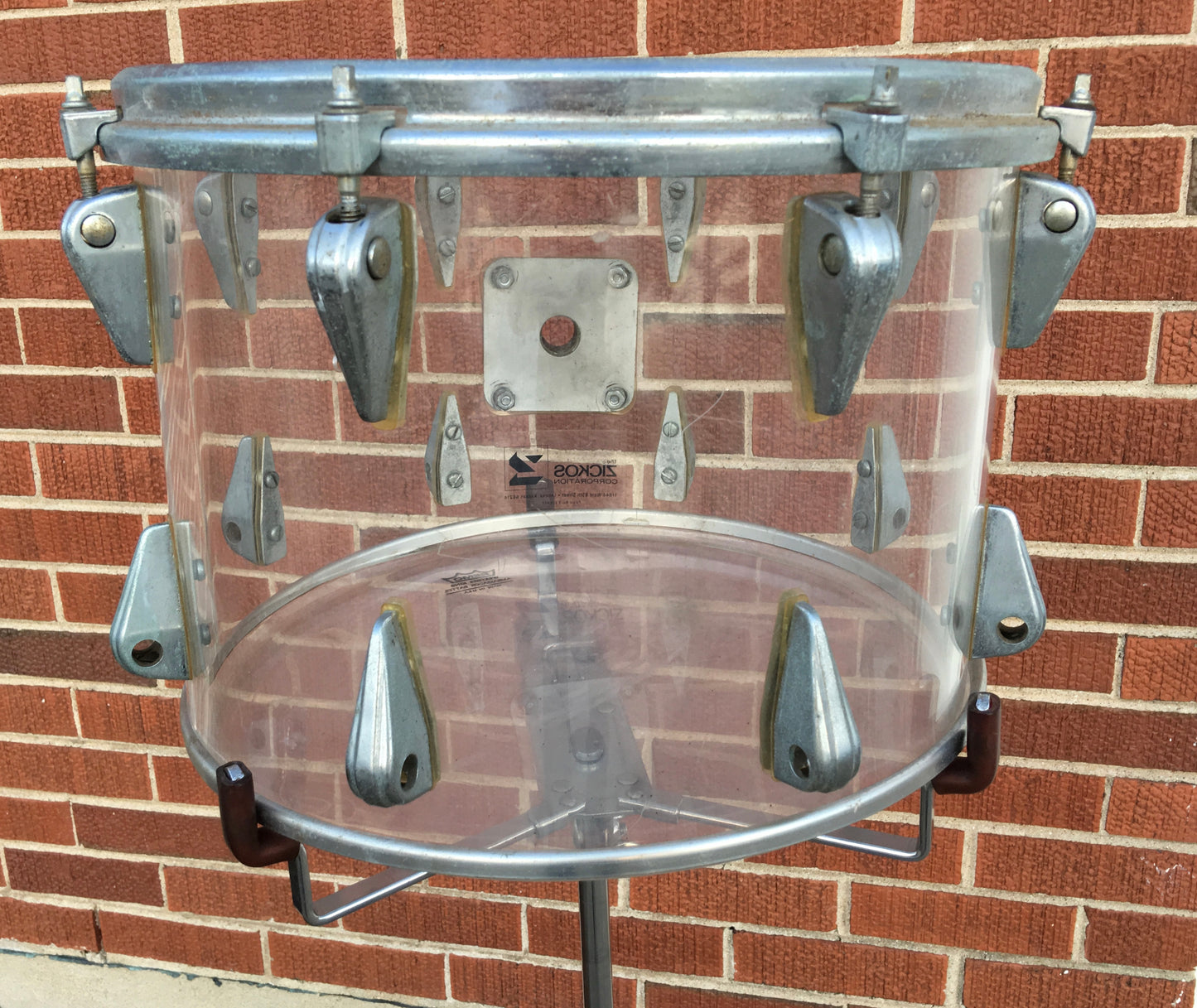 Zickos 14" Single Tom Clear vistalite