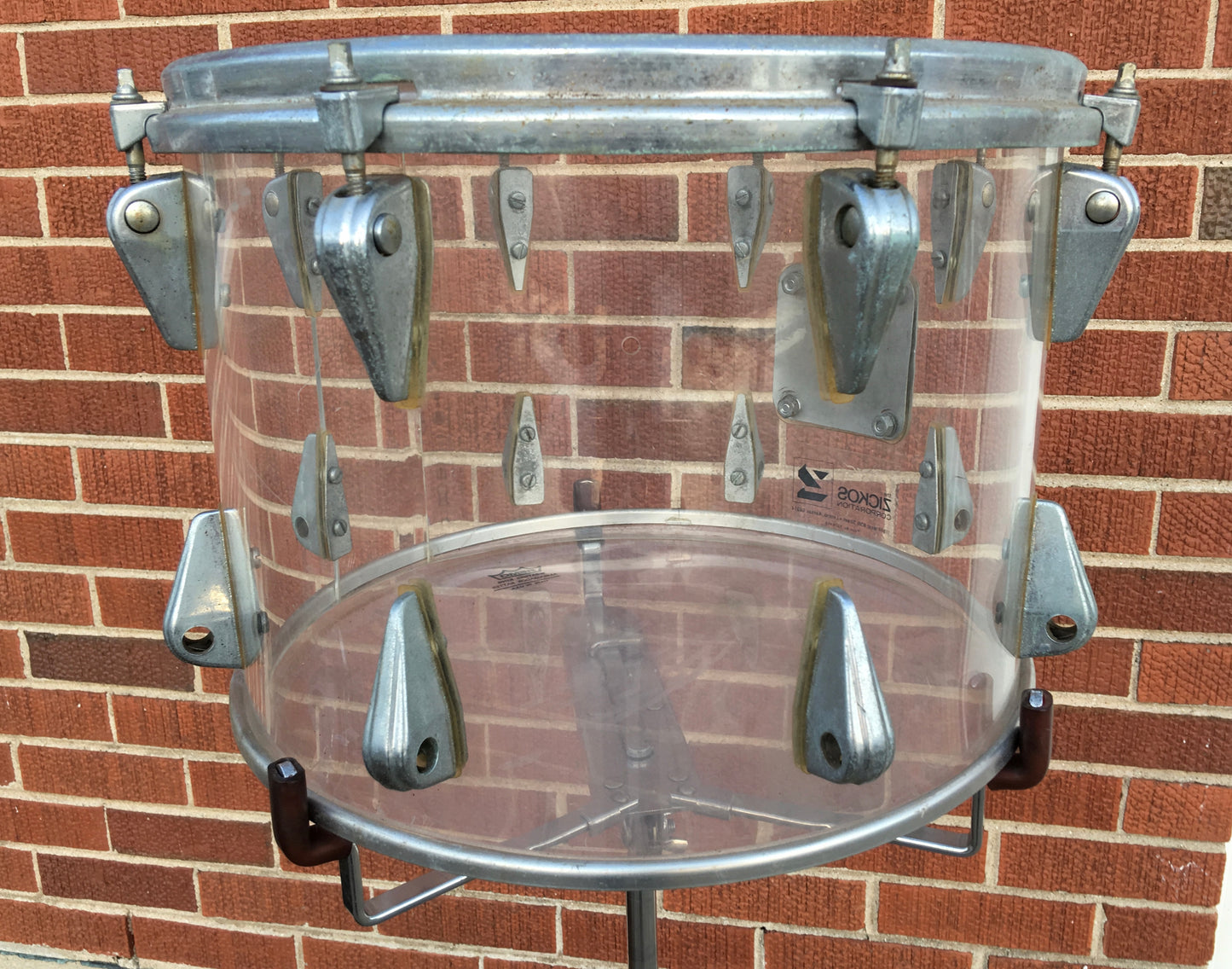 Zickos 14" Single Tom Clear vistalite