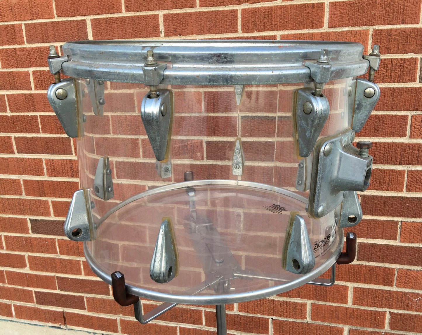 Zickos 14" Single Tom Clear vistalite