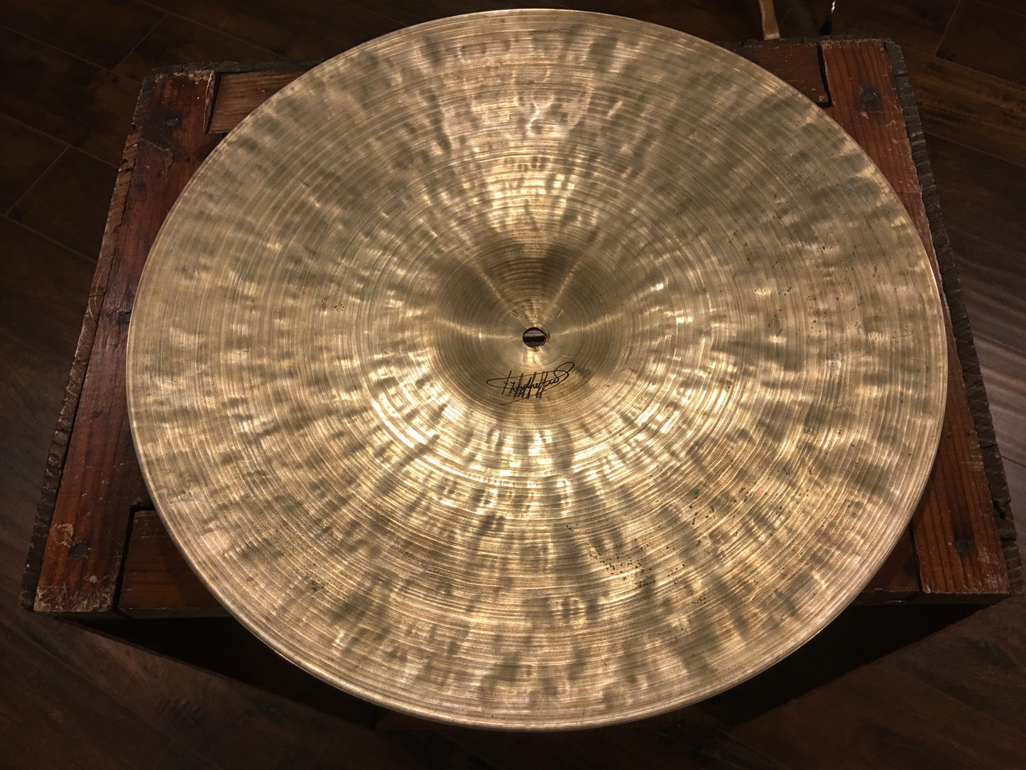 15" 1960's K Istanbul Zildjian Hi-Hat Single Cymbal 1074g #545