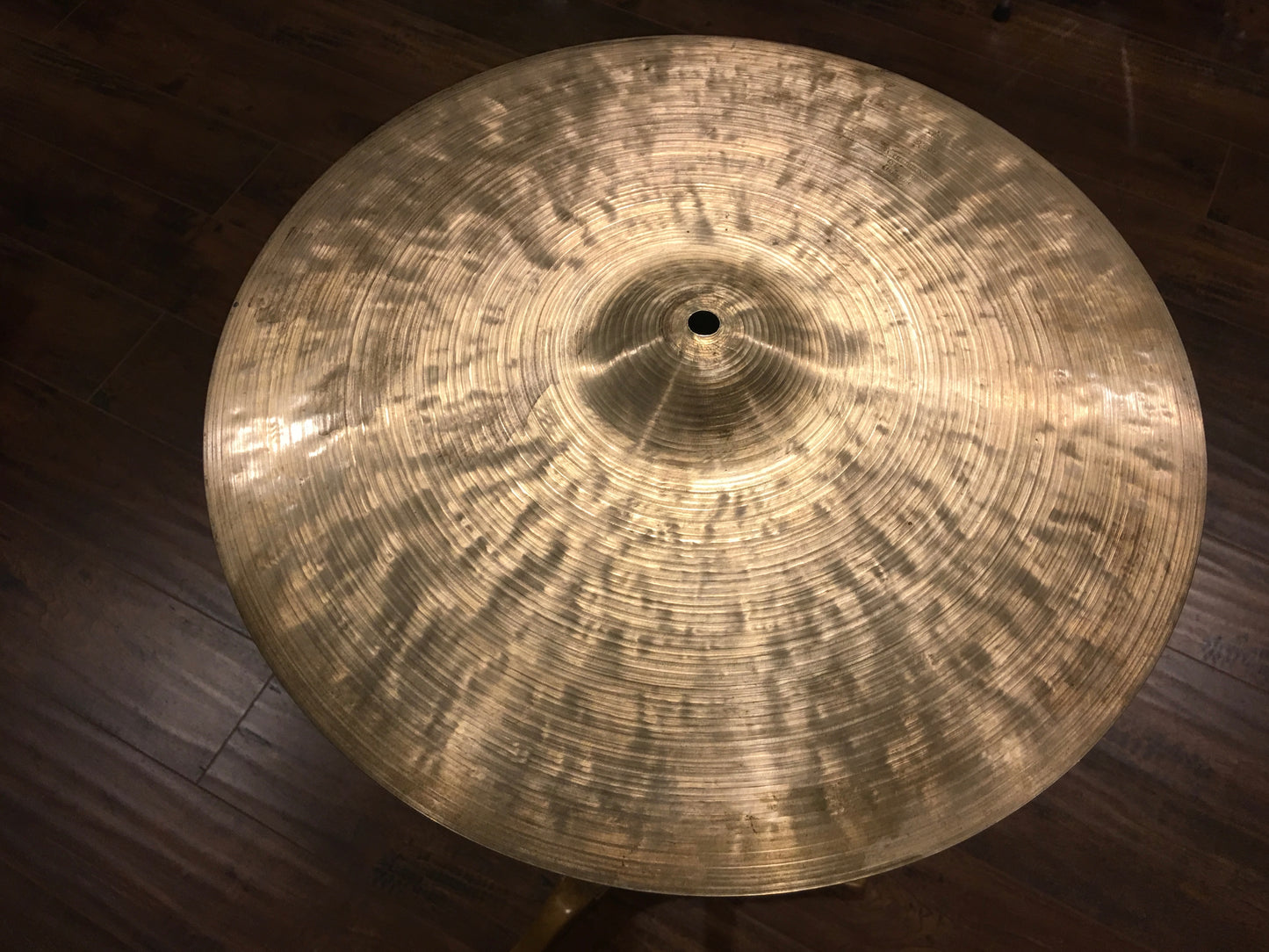 15" 1960's K Istanbul Zildjian Hi-Hat Single Cymbal 1074g #545