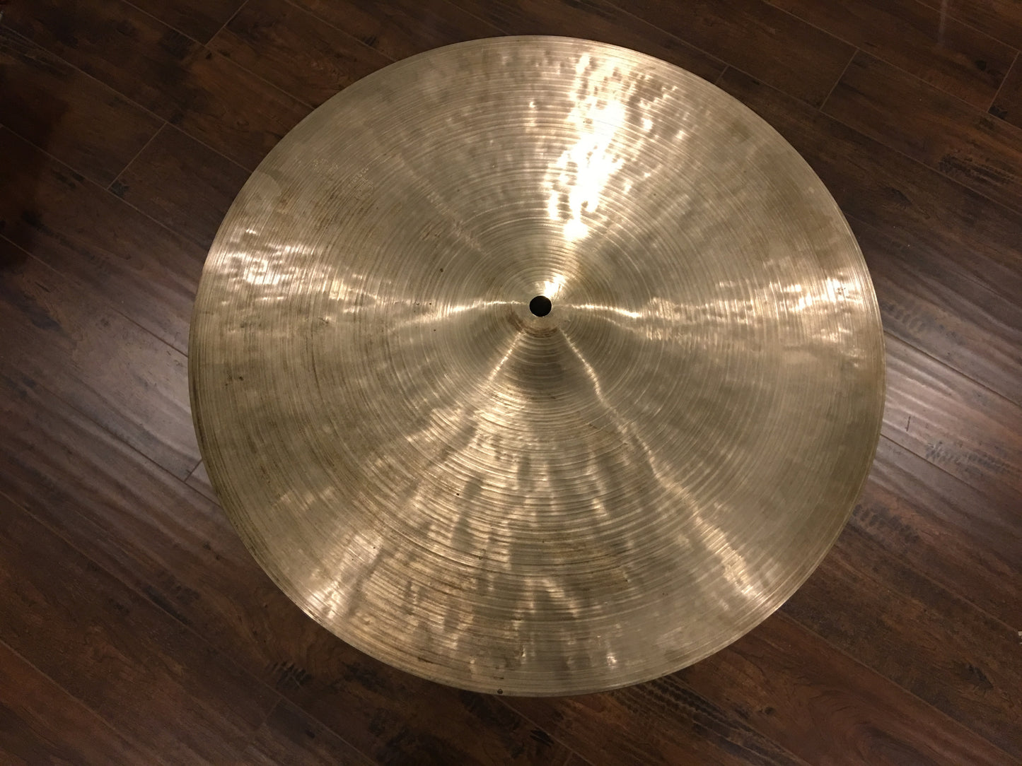15" 1960's K Istanbul Zildjian Hi-Hat Single Cymbal 1074g #545