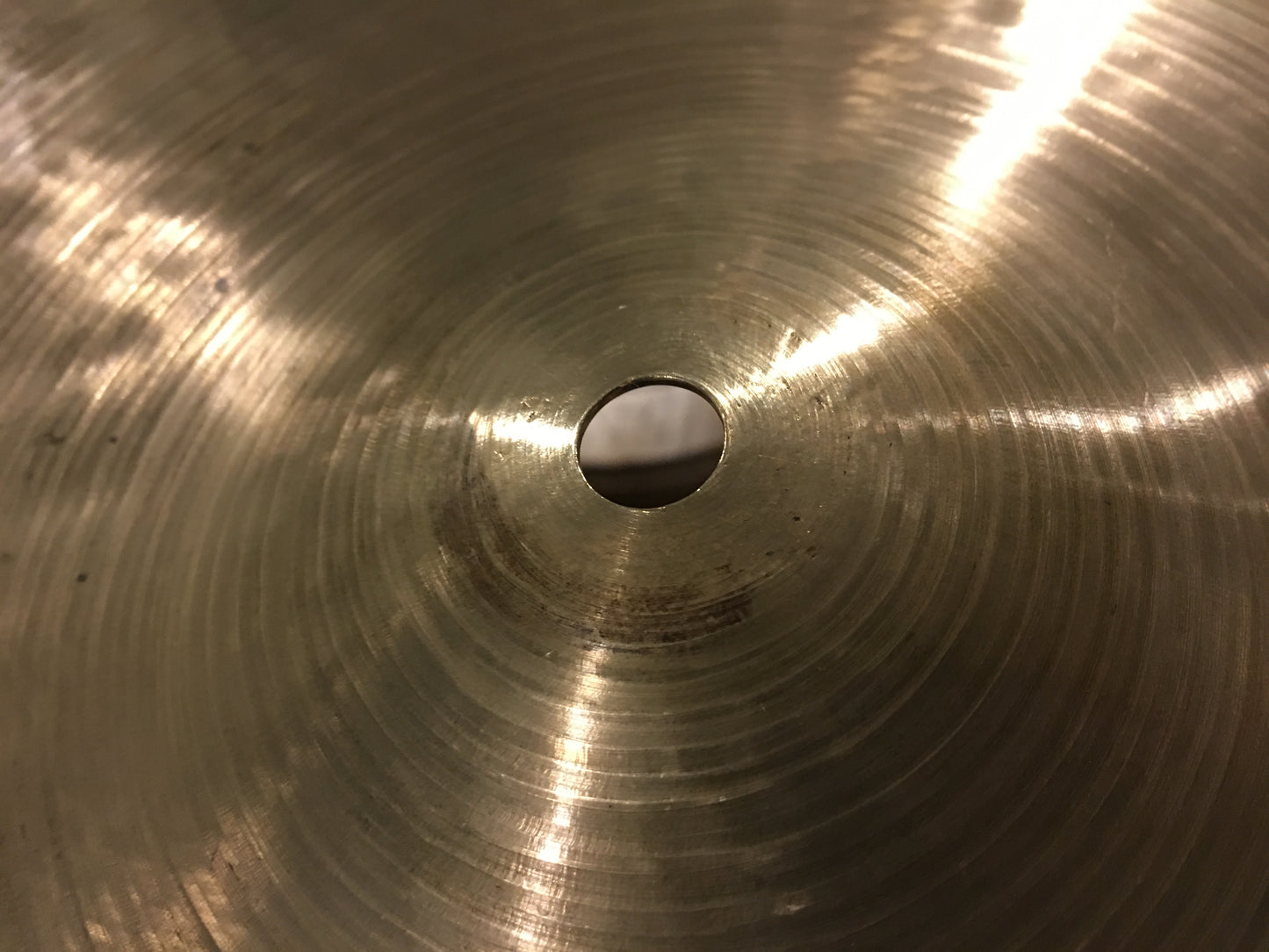 15" 1960's K Istanbul Zildjian Hi-Hat Single Cymbal 1074g #545