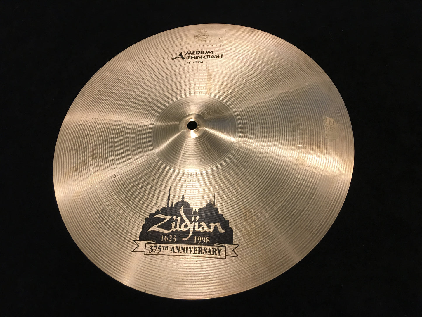 16" Zildjian A Crash Cymbal 375th Anniversary 1998 NOS 1184g