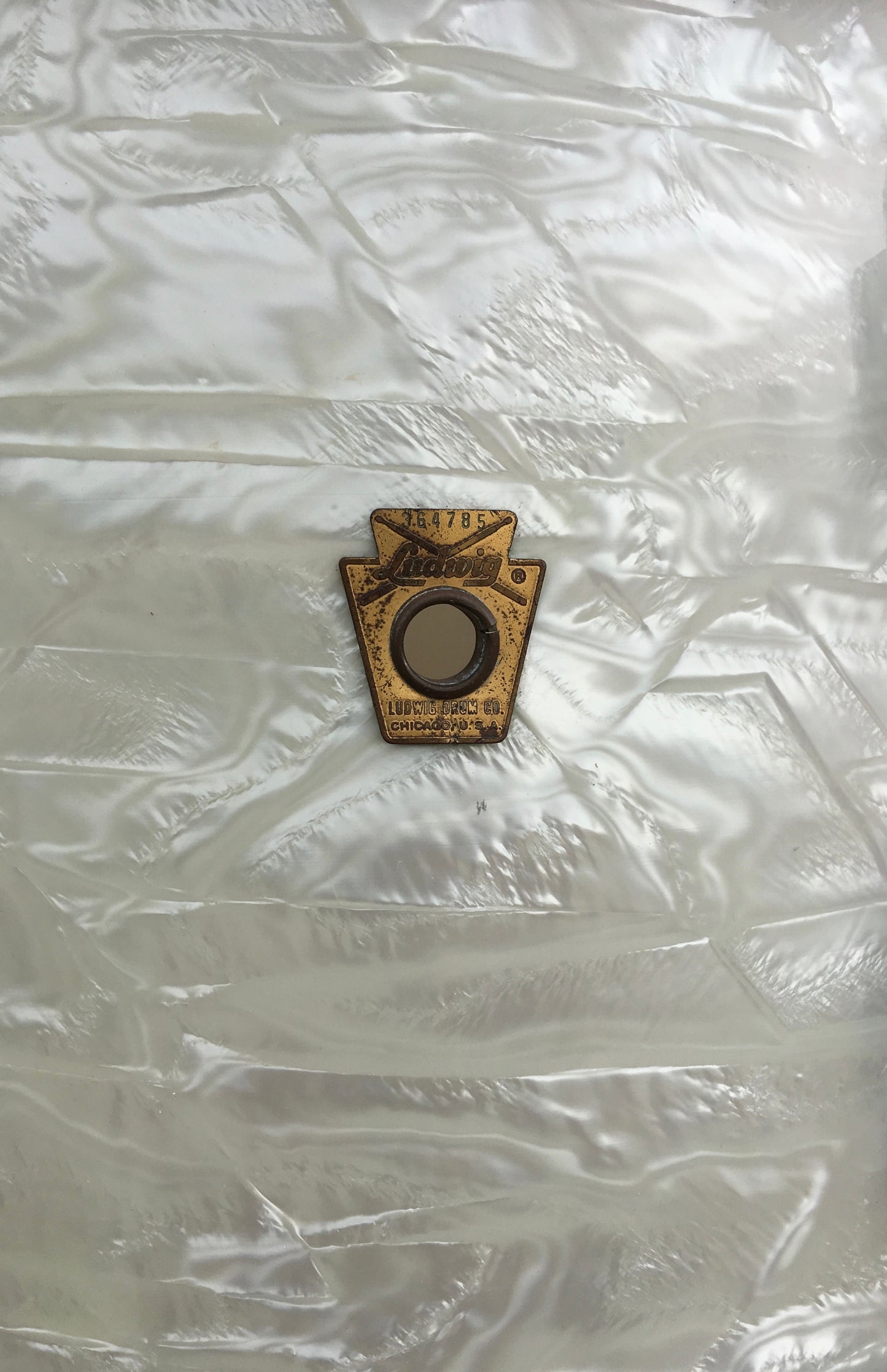 1960's Ludwig 9x13 White Marine Pearl Super Classic Tom Drum