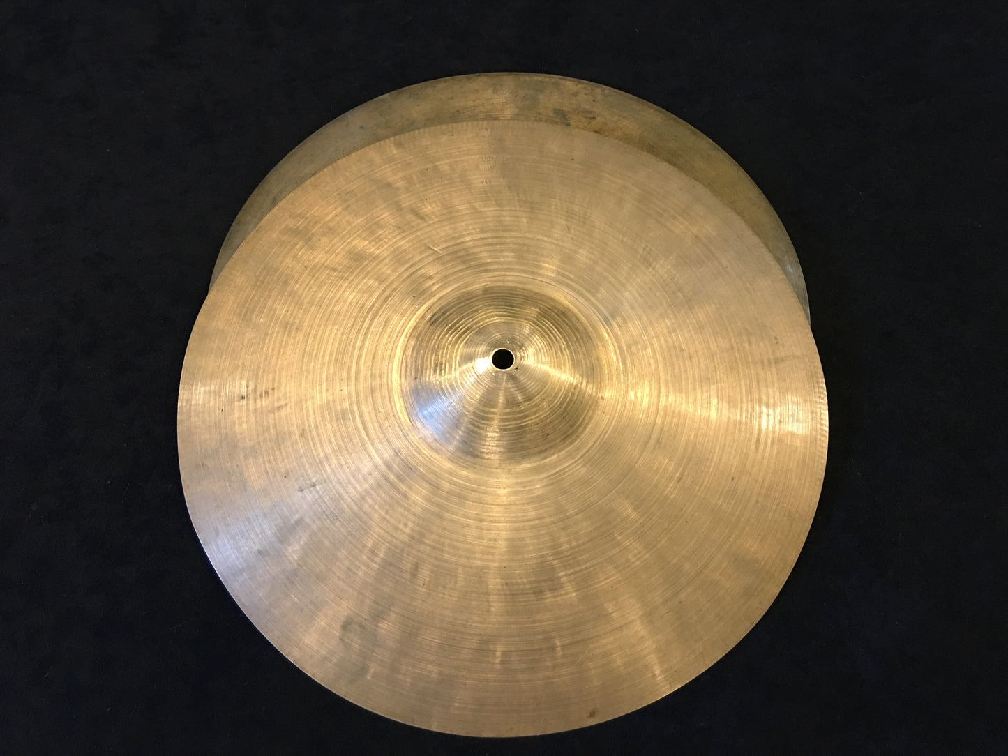 13" K Zildjian Istanbul Old Stamp II 1945-49 Hi-Hat Cymbals 562/628g #1051