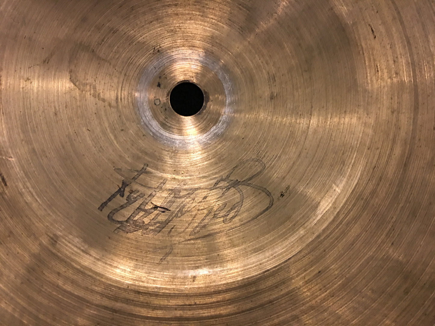 13" K Zildjian Istanbul Old Stamp II 1945-49 Hi-Hat Cymbals 562/628g #1051