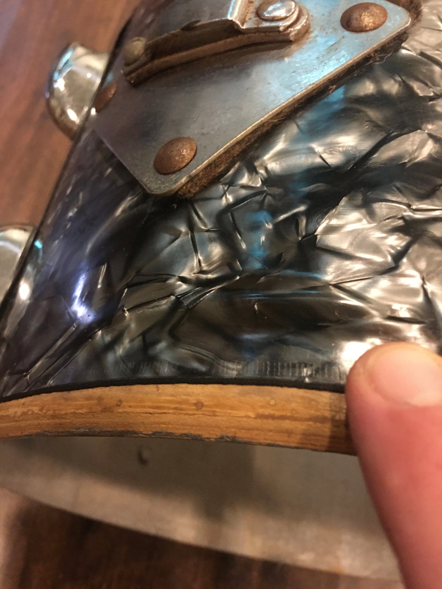 1960s Gretsch Round Badge 8x12 Progressive Jazz Tom Drum Black Diamond Pearl #2