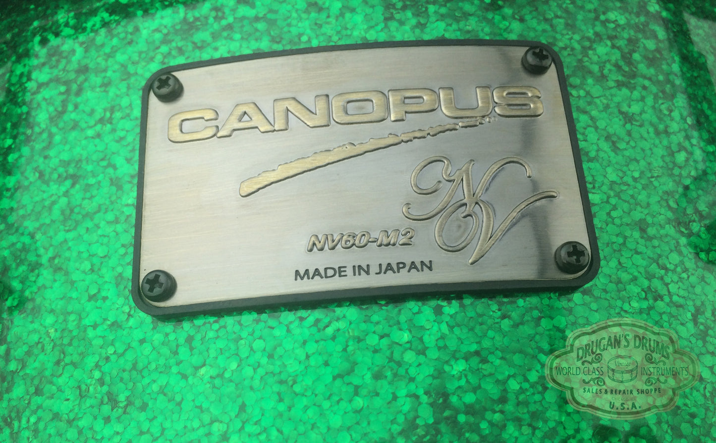 Canopus NV60-M2 NEO-Vintage 5"x14" Snare - Green Sparkle - New Lower Price!