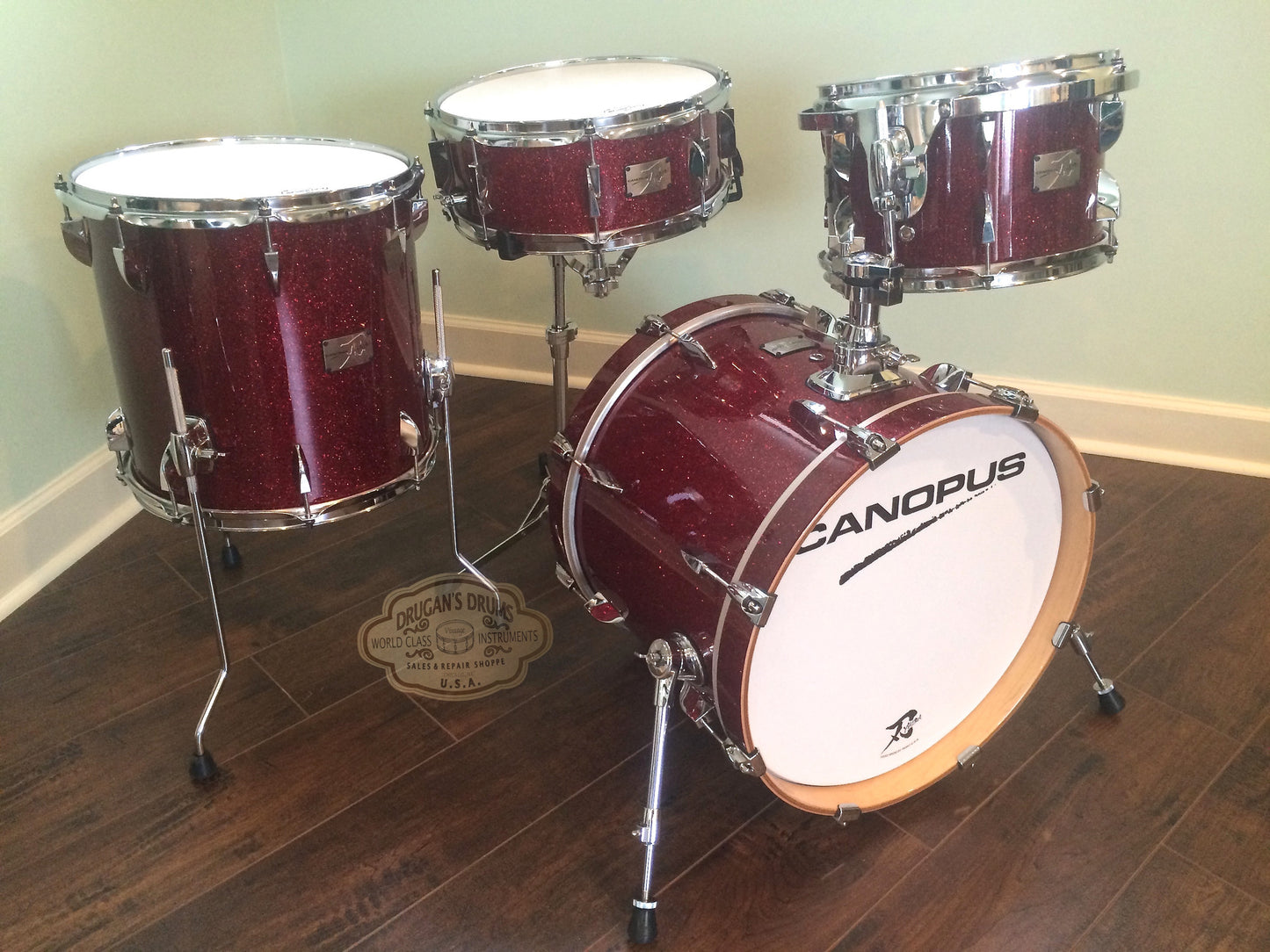 Canopus New Yaiba Bop Set - Dark Red Sparkle