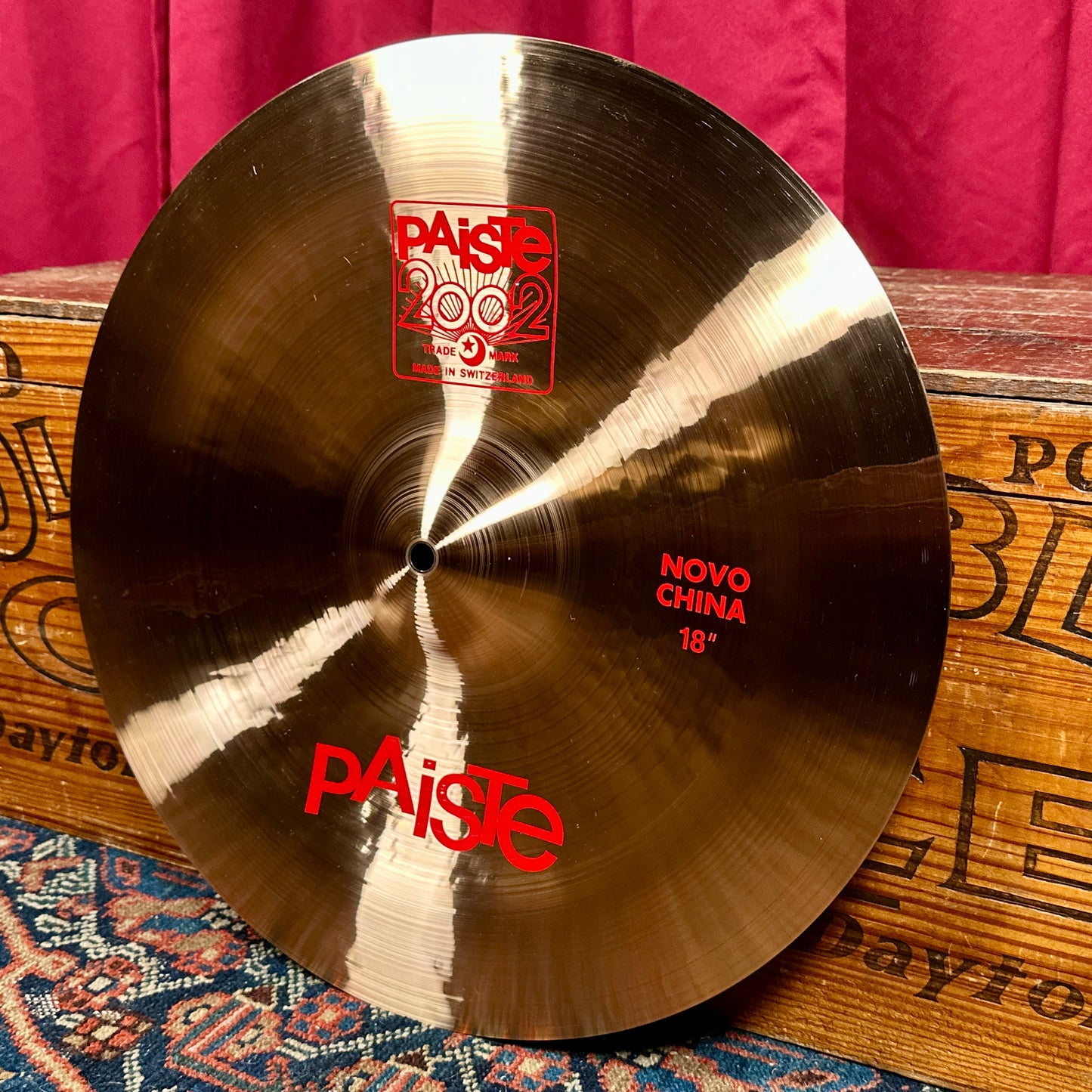 18" Paiste 2002 Novo China Cymbal 1312g *Video*