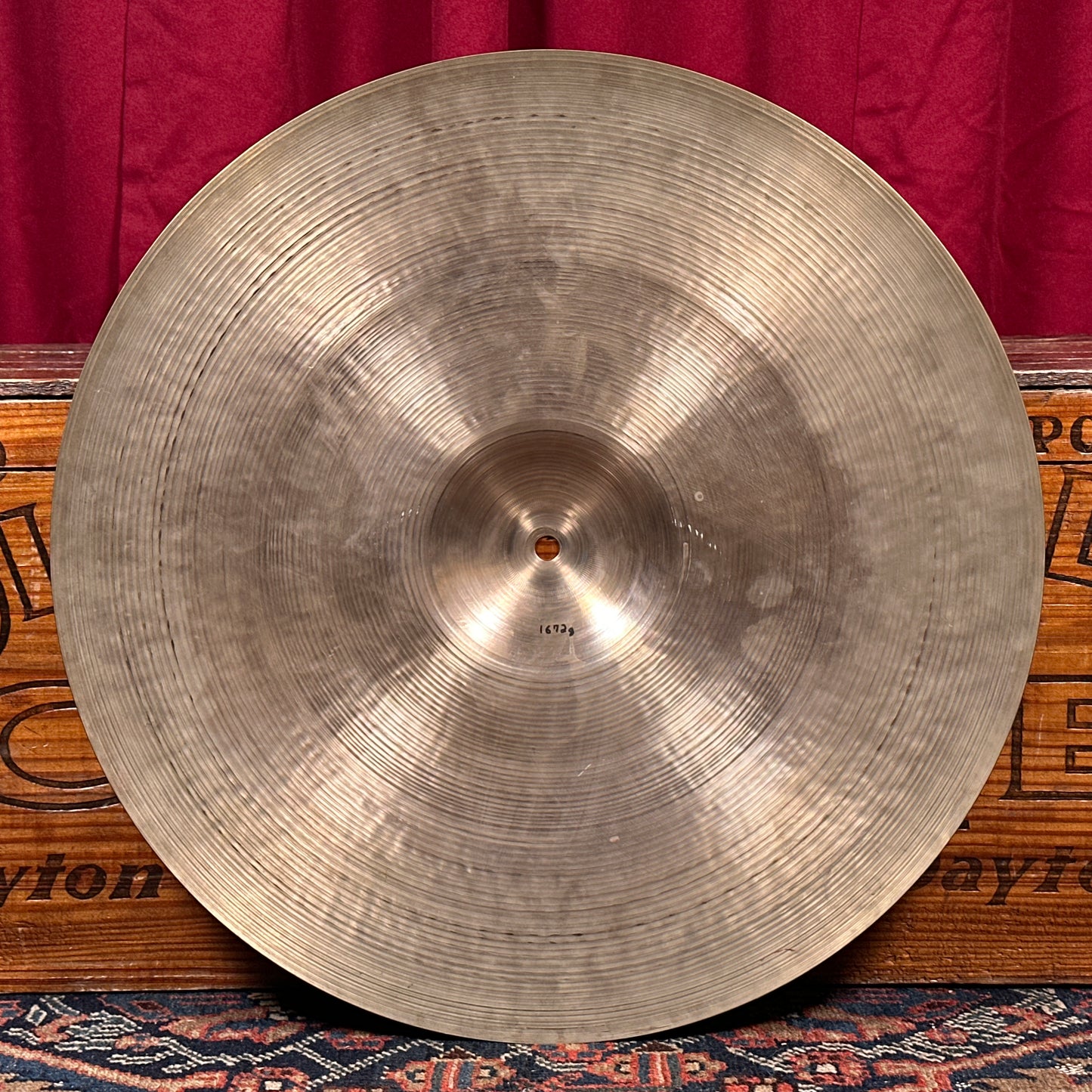 19" Zildjian A 1950s Small Stamp Crash Ride Cymbal 1672g