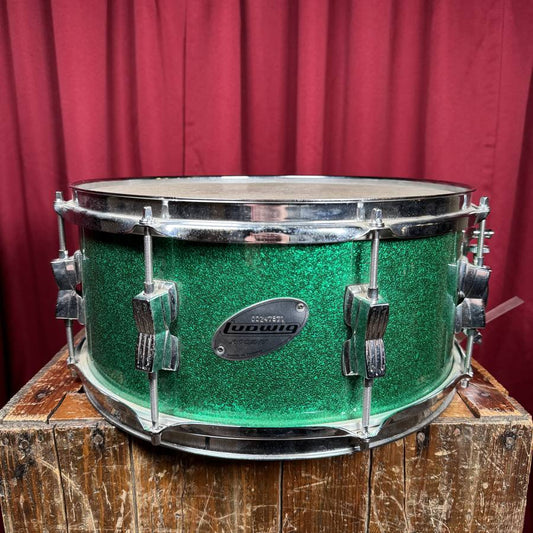 Ludwig Accent 6.5x14 Snare Drum Green Sparkle