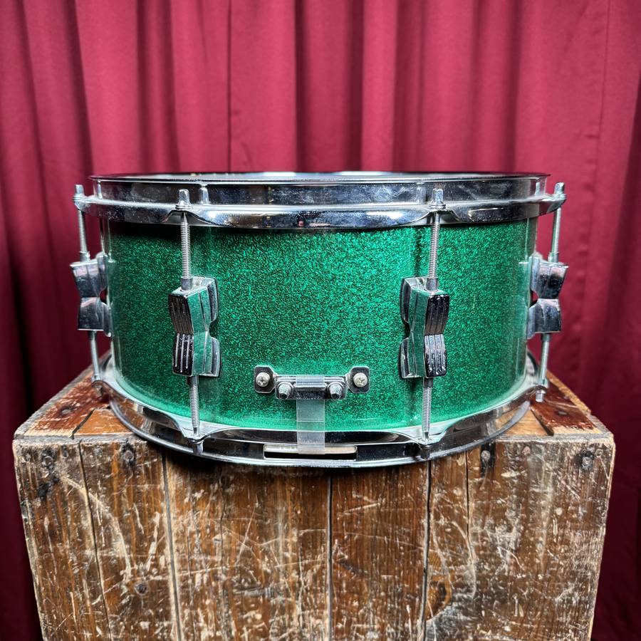 Ludwig Accent 6.5x14 Snare Drum Green Sparkle