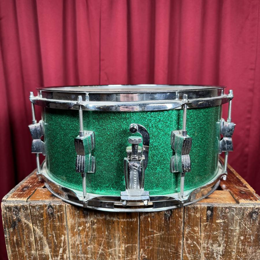 Ludwig Accent 6.5x14 Snare Drum Green Sparkle