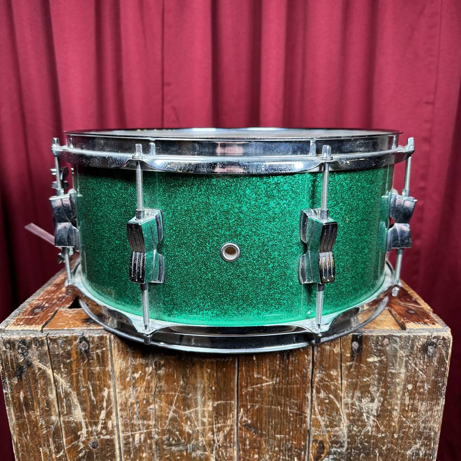 Ludwig Accent 6.5x14 Snare Drum Green Sparkle
