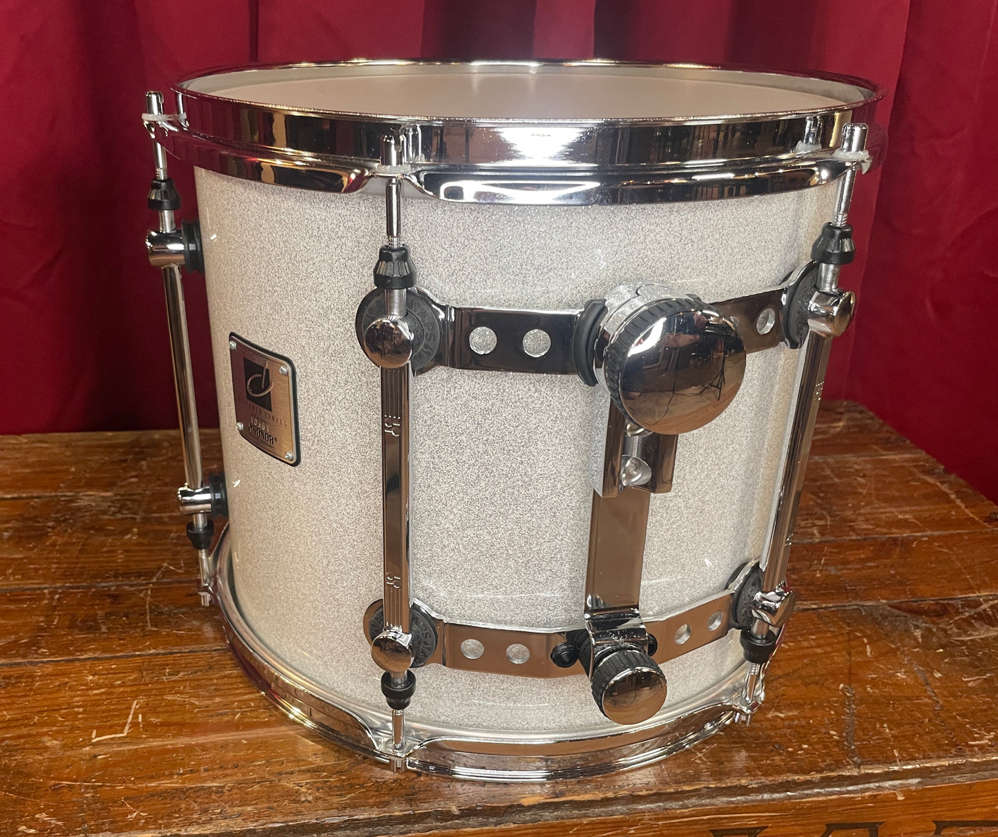 Sonor Designer Series 13" Maple Light Tom Single White Sparkle 11x13 13x11
