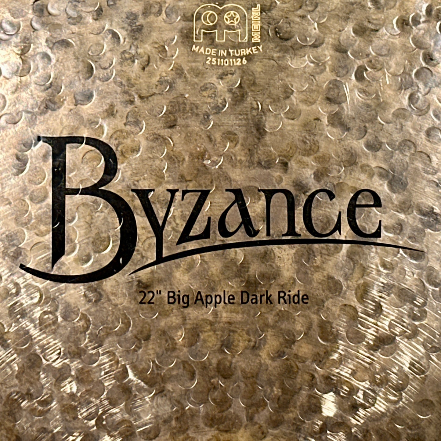 22" Meinl Byzance Dark Big Apple Dark Ride Cymbal 2482g *Video*