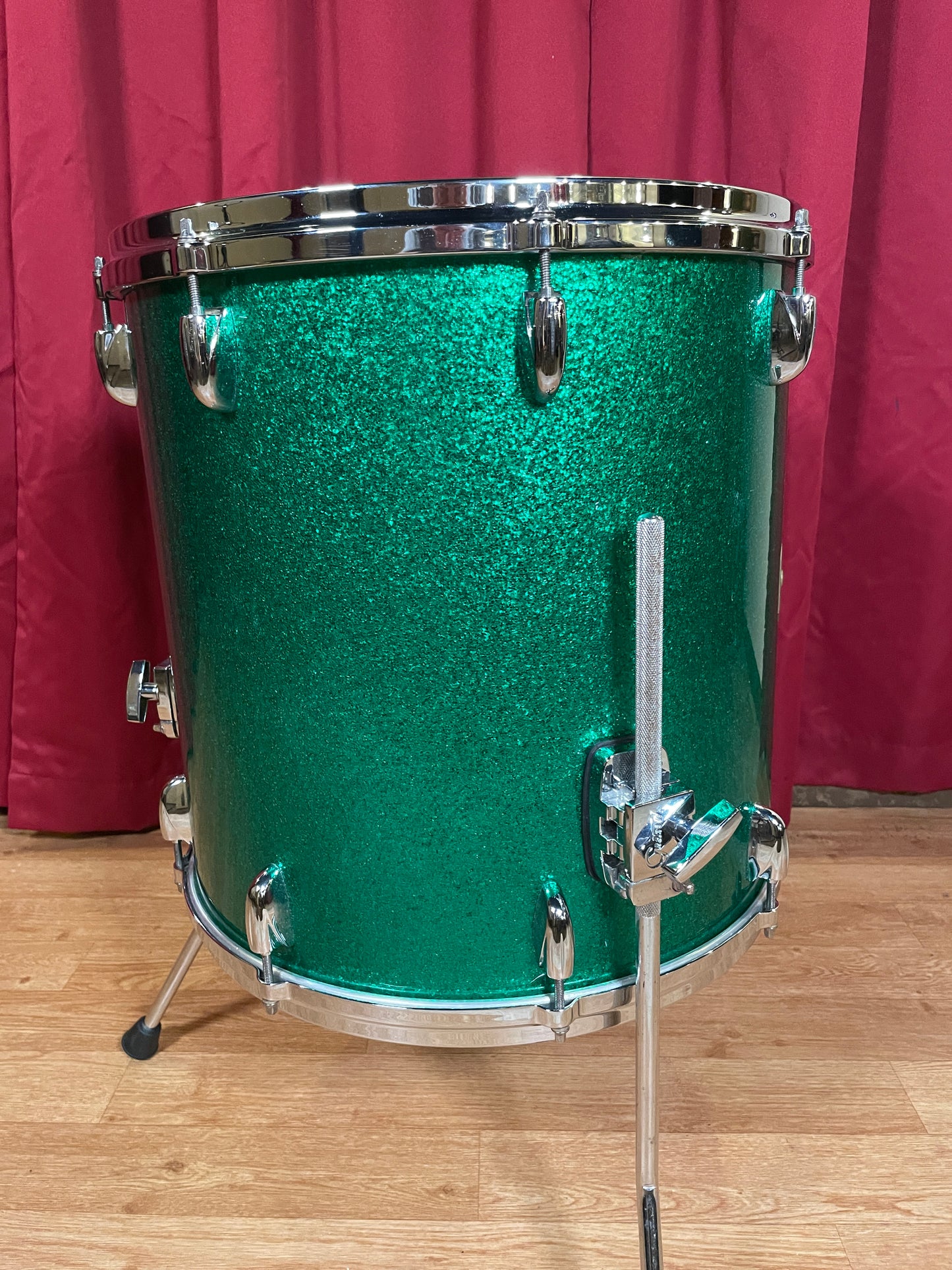 Gretsch USA Custom 16x16 Floor Tom Drum Single Green Sparkle