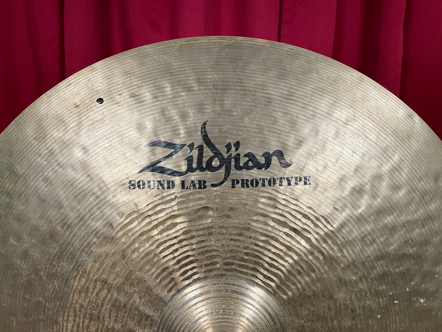 22" Zildjian Sound Lab Prototype Hi Bell Thin High Ride Cymbal w/ Rivets 2402g *Video Demo*