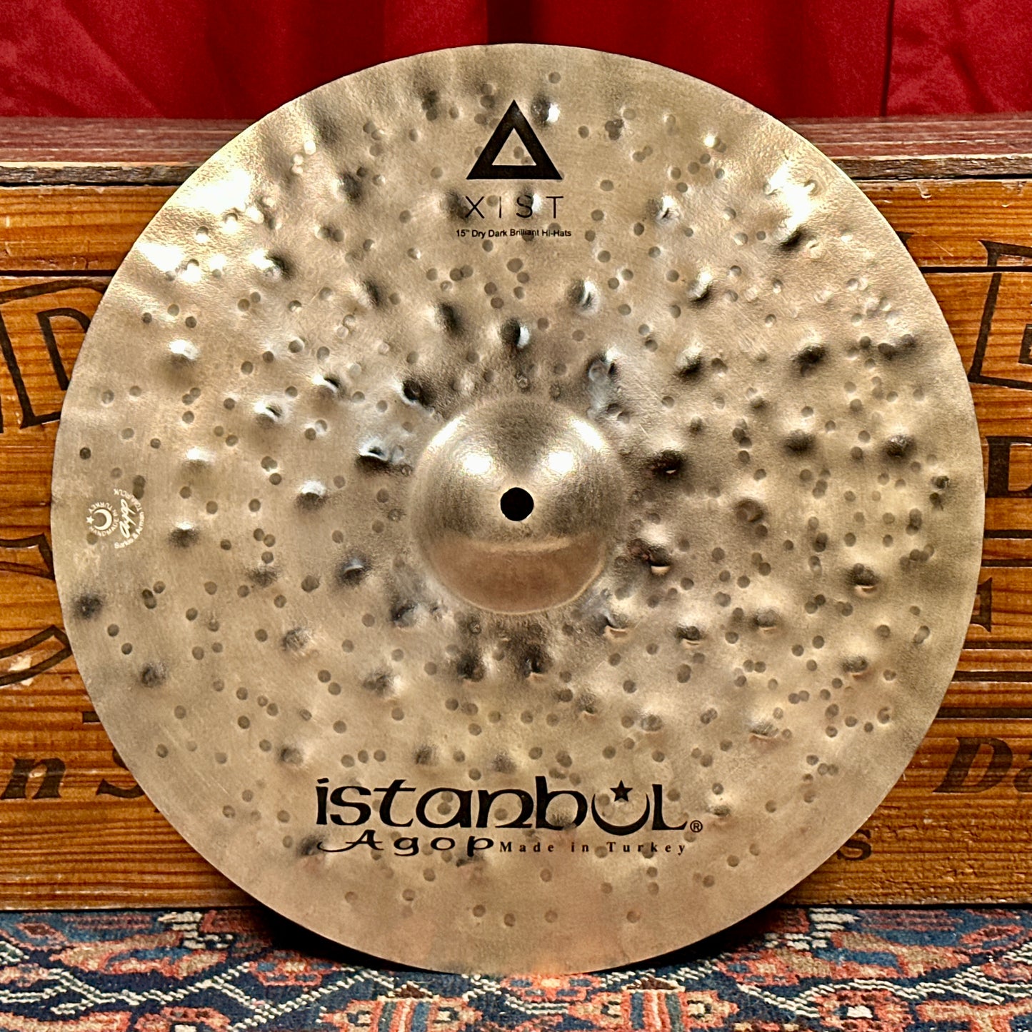 15" Istanbul Agop Xist Dry Dark Brilliant Hi-Hat Cymbal Pair 676g/1142g *Video Demo*