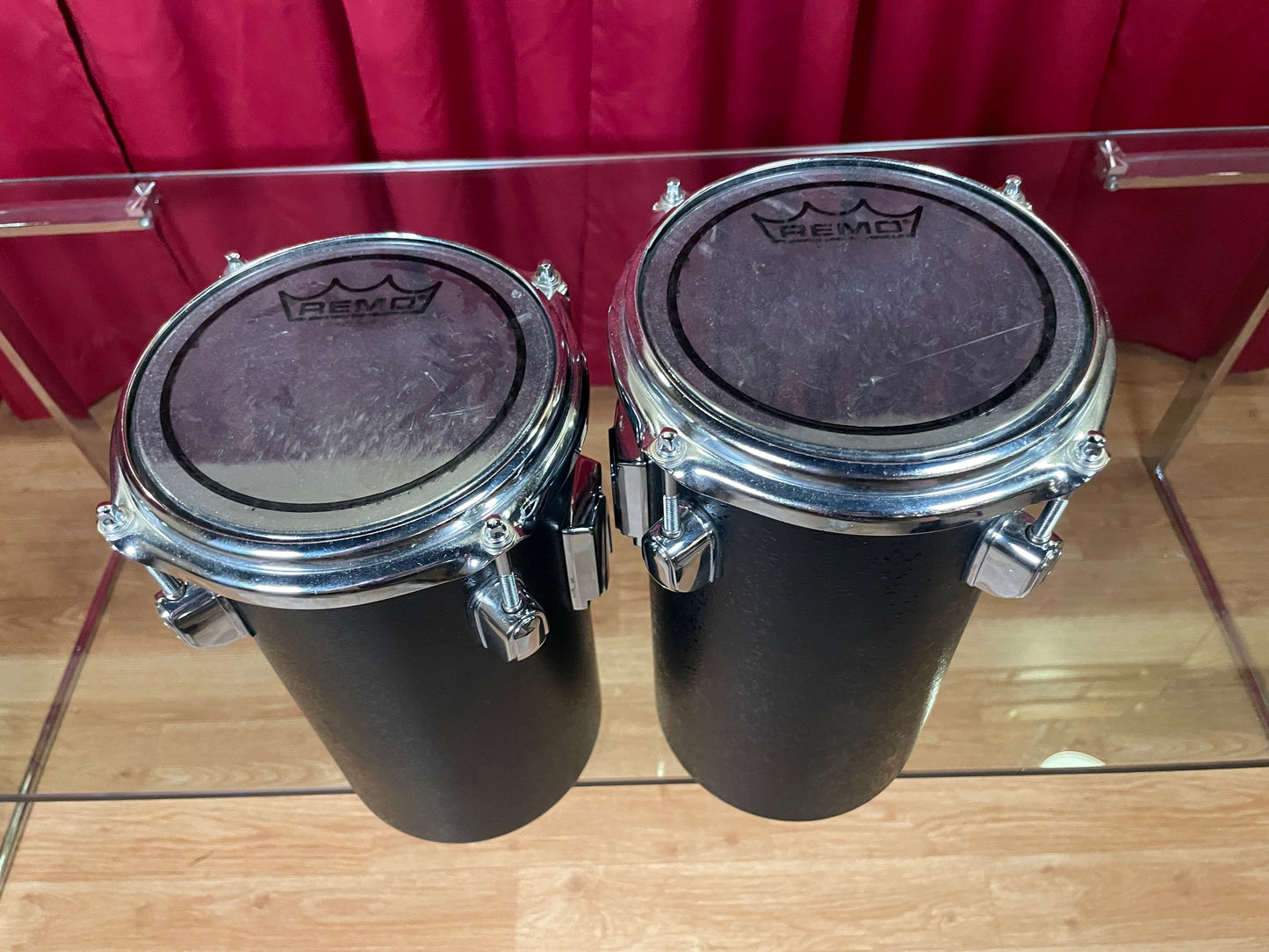 Tama 11" & 11.75" Octoban Drums Black - 280mm & 301mm