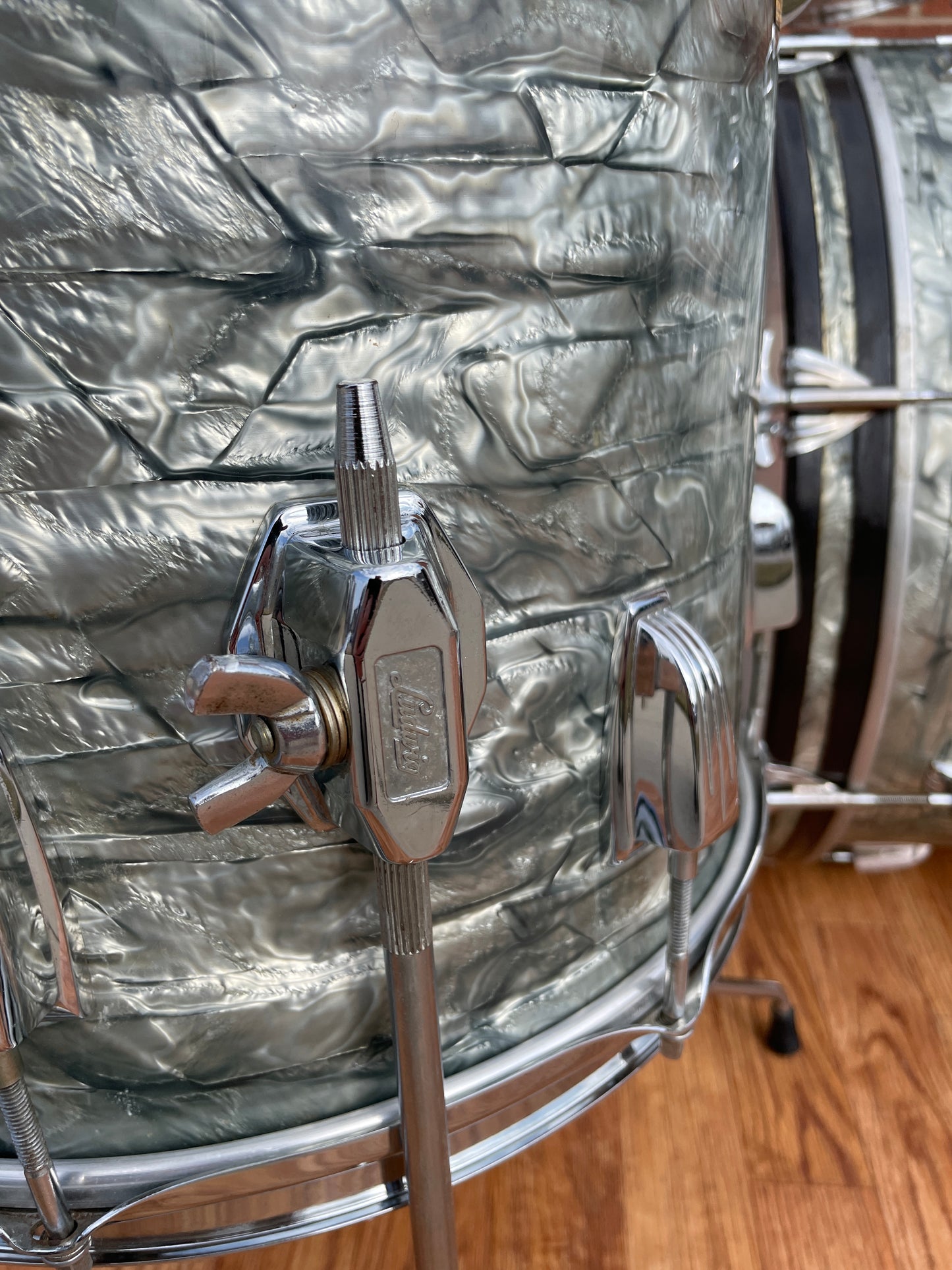 1968 Ludwig Down Beat Drum Set Sky Blue Pearl 20/12/14