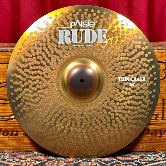 18" Paiste RUDE Thin Crash Cymbal 1518g *Video*
