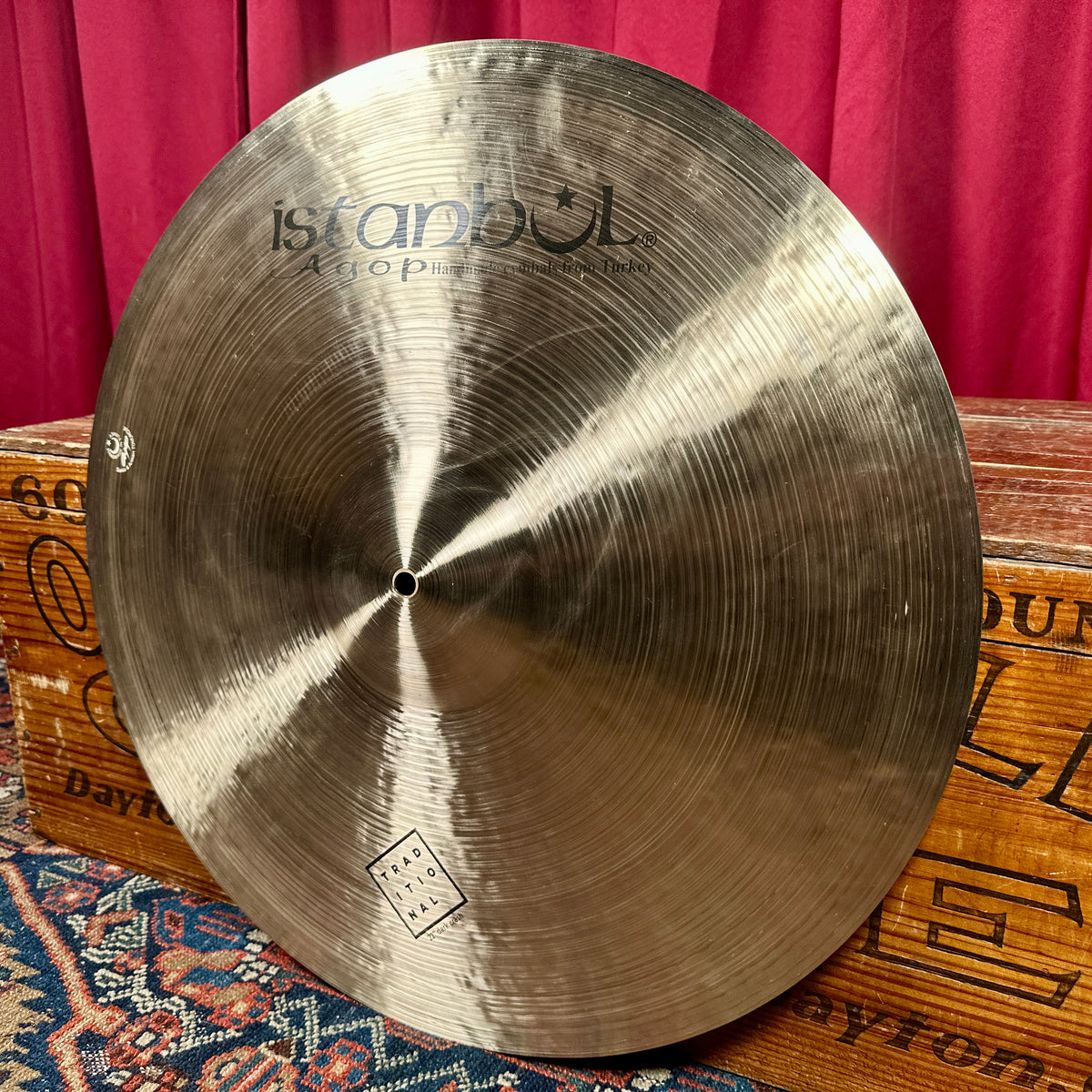 22" Istanbul Agop Traditional Dark Crash Cymbal 2130g *Video*