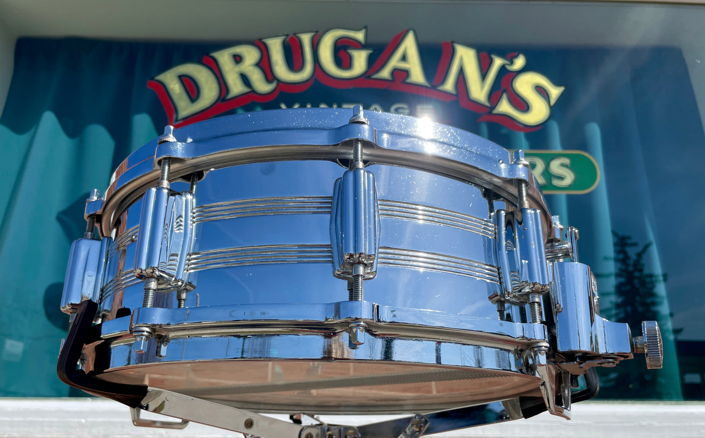 1980s Tama 5x14 No. 8005 Imperialstar King Beat Seamless Steel Snare Drum