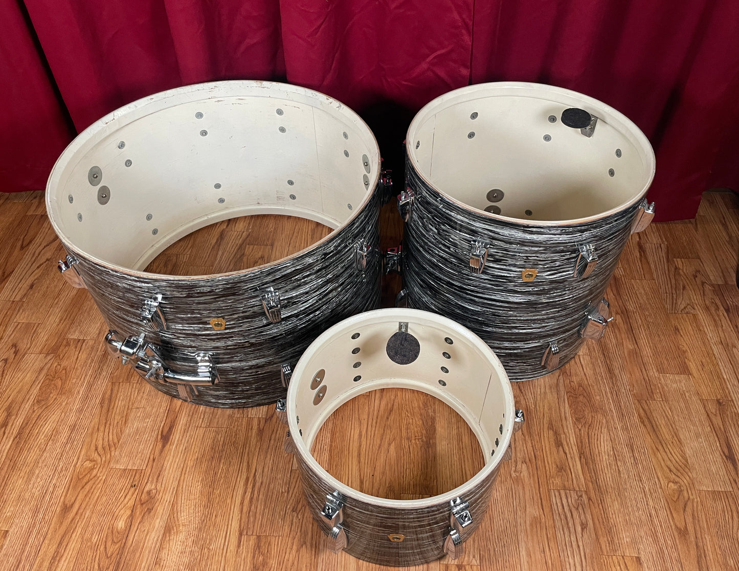 1960s Ludwig Super Classic Drum Set Oyster Black Pearl 13/16/22 Ringo Starr The Beatles