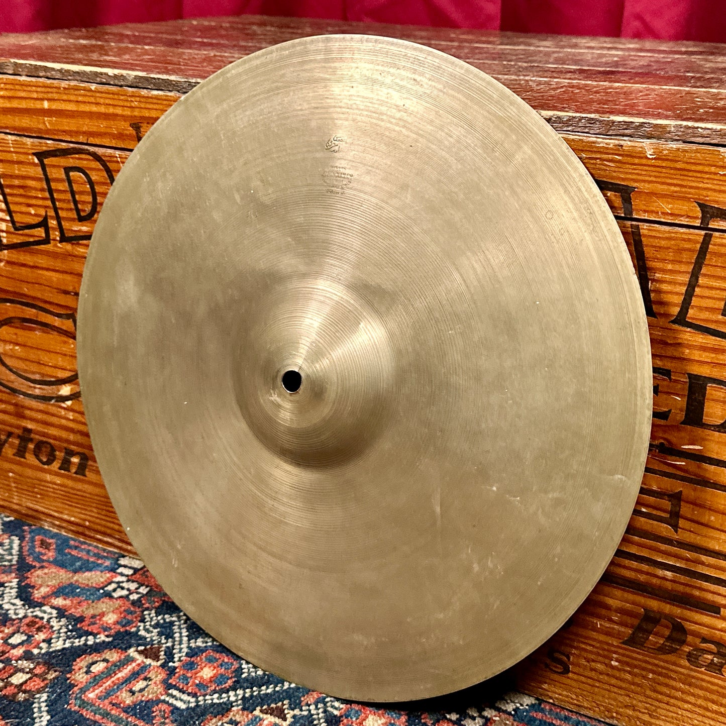14" Zildjian A 1930s 1st / 2nd / Pre-Trans Stamp Hi-Hat Single Splash Cymbal 514g *Video*
